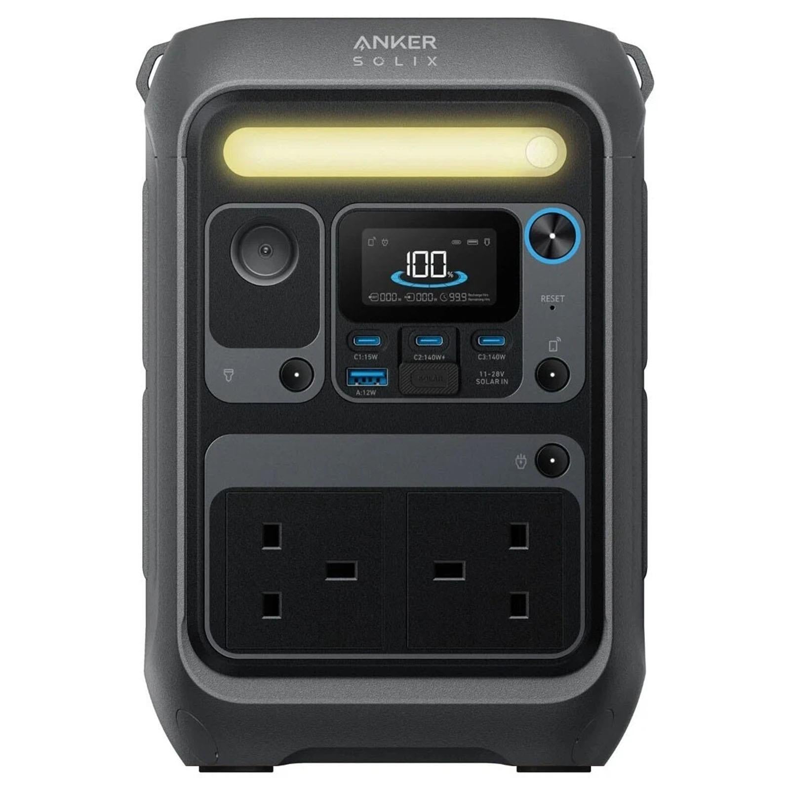Anker SOLIX C300X AC 288Wh 300W Power Station + PS100X 100W Solar Panel