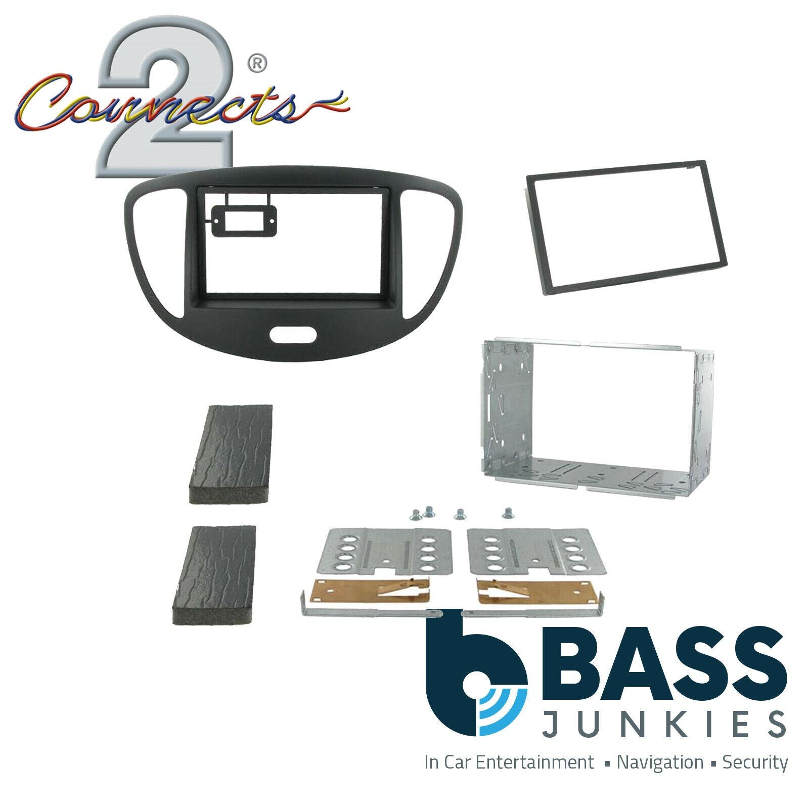 Connects2 CT23HY13 Hyundai i10 2008 - 2013 Car Stereo Double Din Fascia Panel