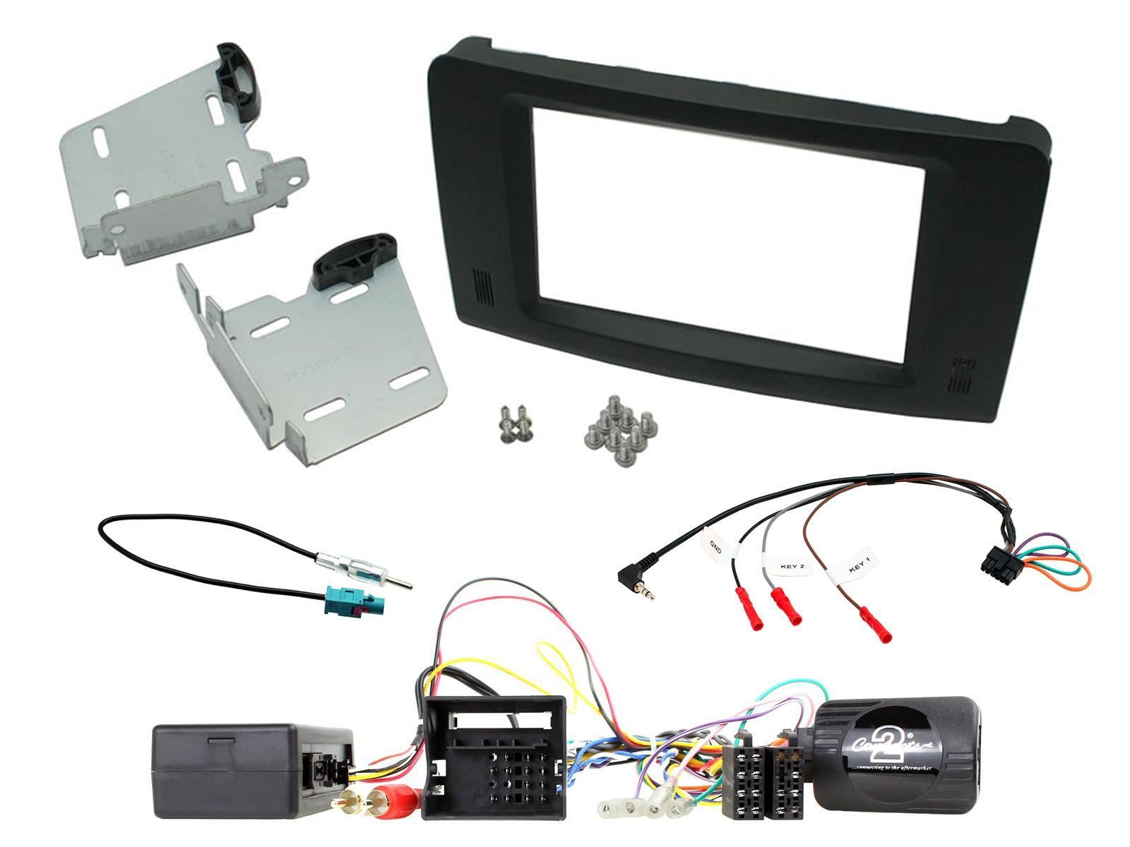 Connects2 CTKMB22 - Mercedes ML 2005-2011 Double Din Fascia Installation Kit