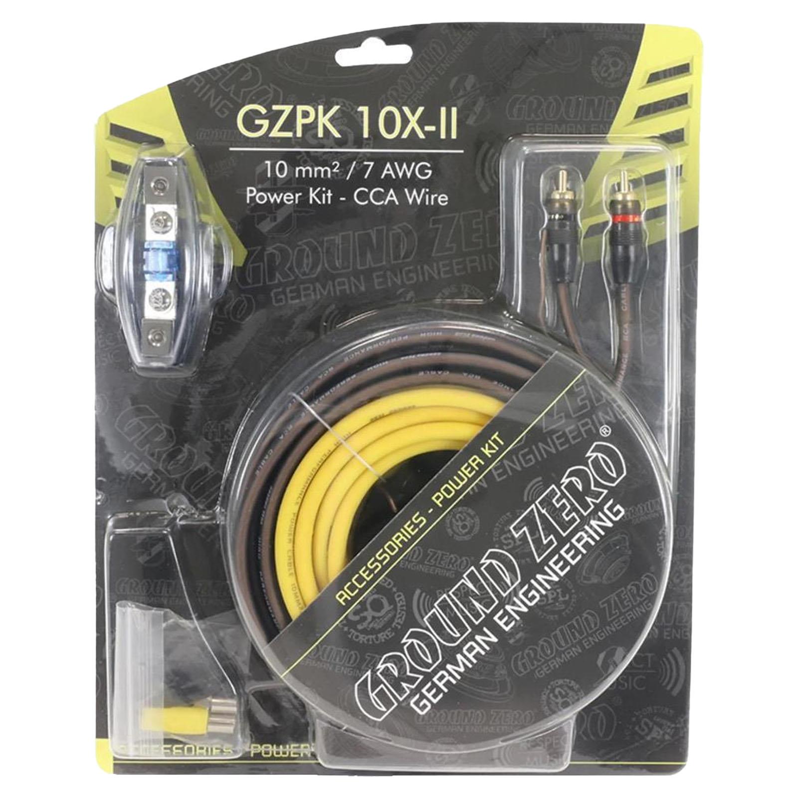 Ground Zero GZPK 10X-II - 7AWG 10 mm² Cable kit with MANL Fuseholder