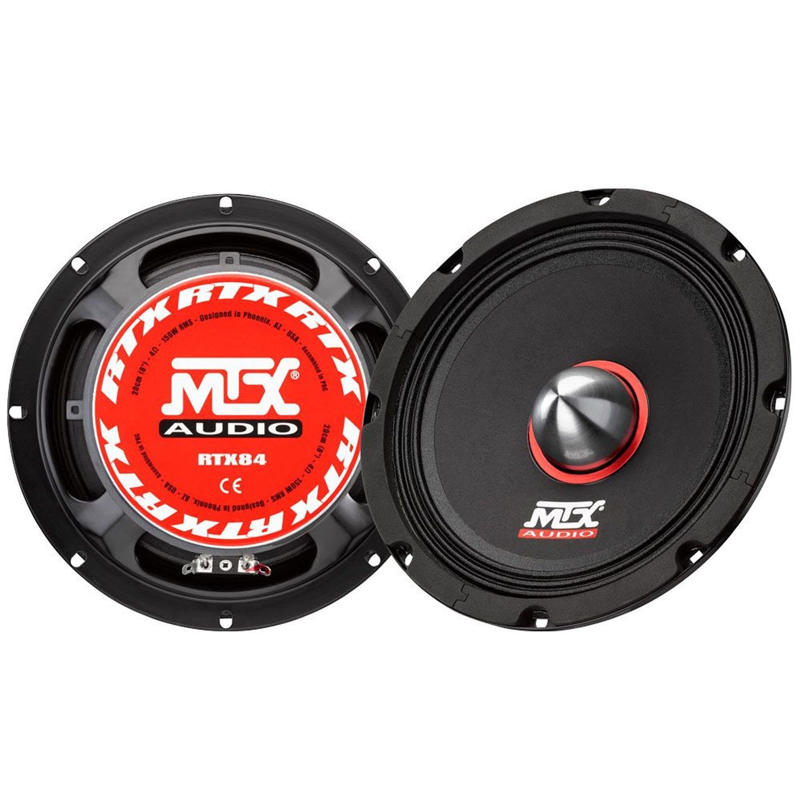 MTX RTX84 - Road Thunder Extreme 8" 600 Watts 4 Ohm Mid Bass Single Car Speaker