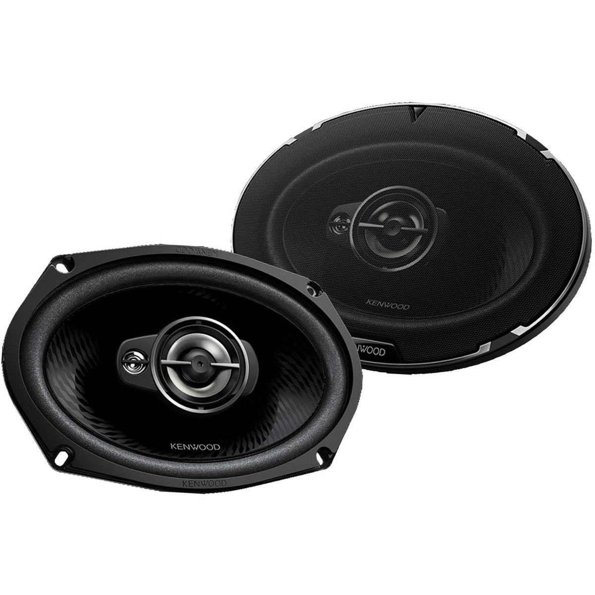 Kenwood KFC-PS6977 - 6x9 1140 Watts 3-Way Speakers wth Grey MDF Boxes Pair