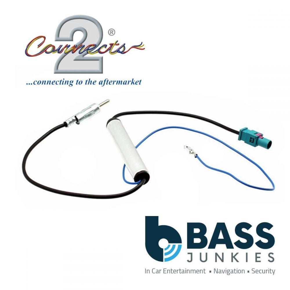 Connects2 CT27AA14 Active Fakra to DIN Antenna Adapter With Phantom Power Supply