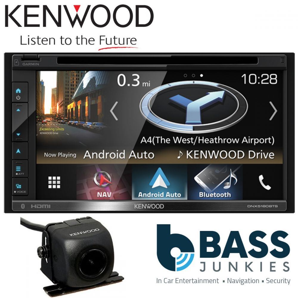 Kenwood DNX-5180BTS - 6.8” DVD CD MP3 USB Navigation Bluetooth Car AV Stereo Radio Tuner Player & Reverse Camera