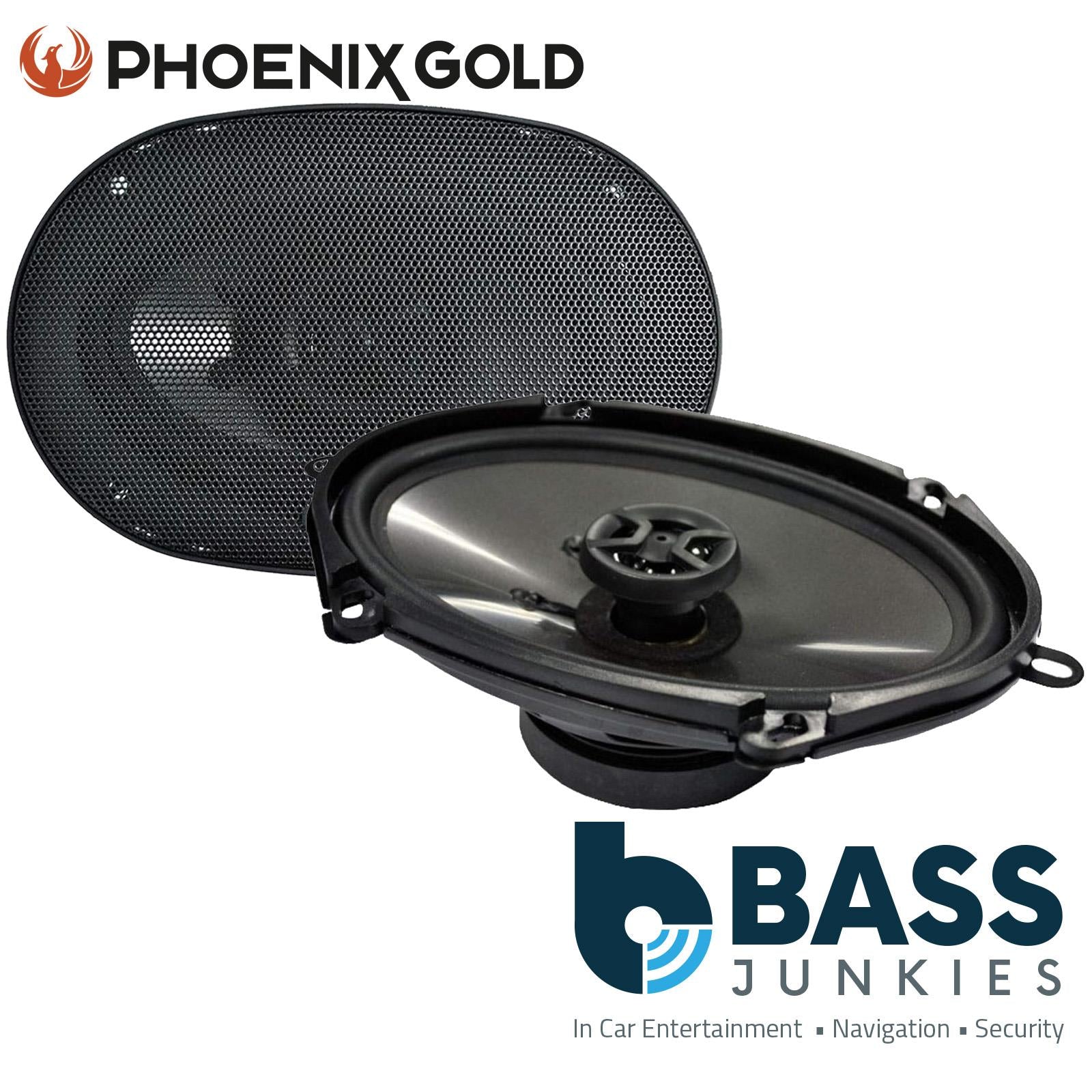 Phoenix Gold Z57CX - Z Series 5" x 7" Inch 140 Watts Oval Door Shelf Coaxial Car Speakers