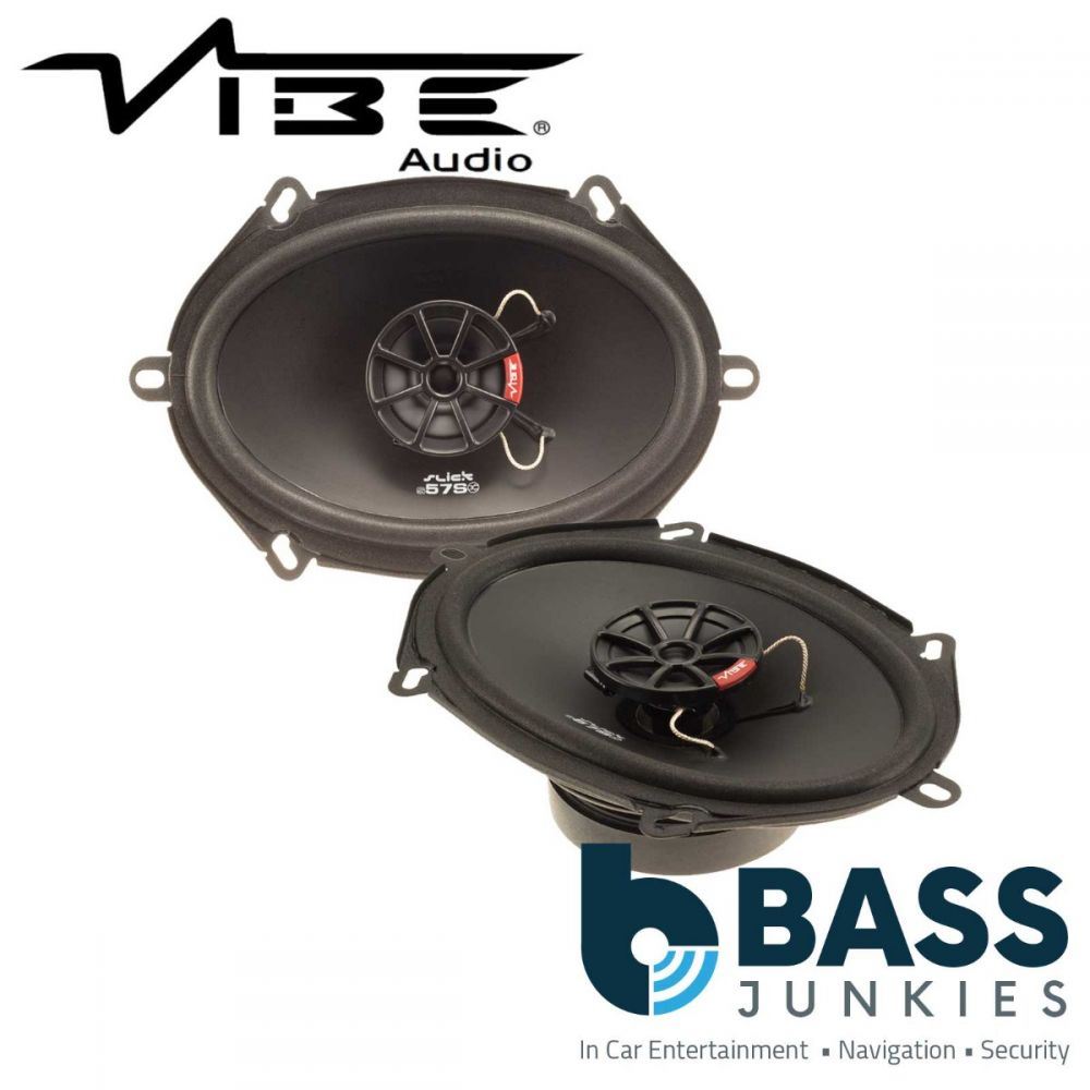 Vibe SLICK57-V7 - 5" x 7" 480 Watts 2 Way Coaxial Car Van Door Speakers