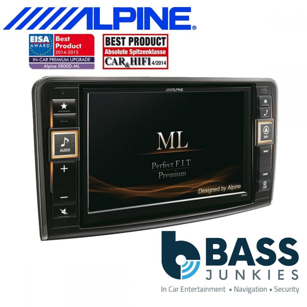 Alpine X800D-ML Mercedes ML GL 8" Advanced Navigation Facebook Bluetooth DAB USB AV Screen