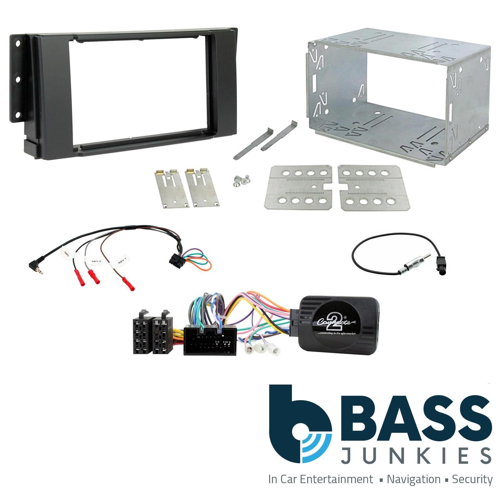 Connects2 Double Din Stereo fitting kit for Land Rover Freelander 2007-2014 Vehicle Specific Stereo Screen Steering Controls Fitting Kit
