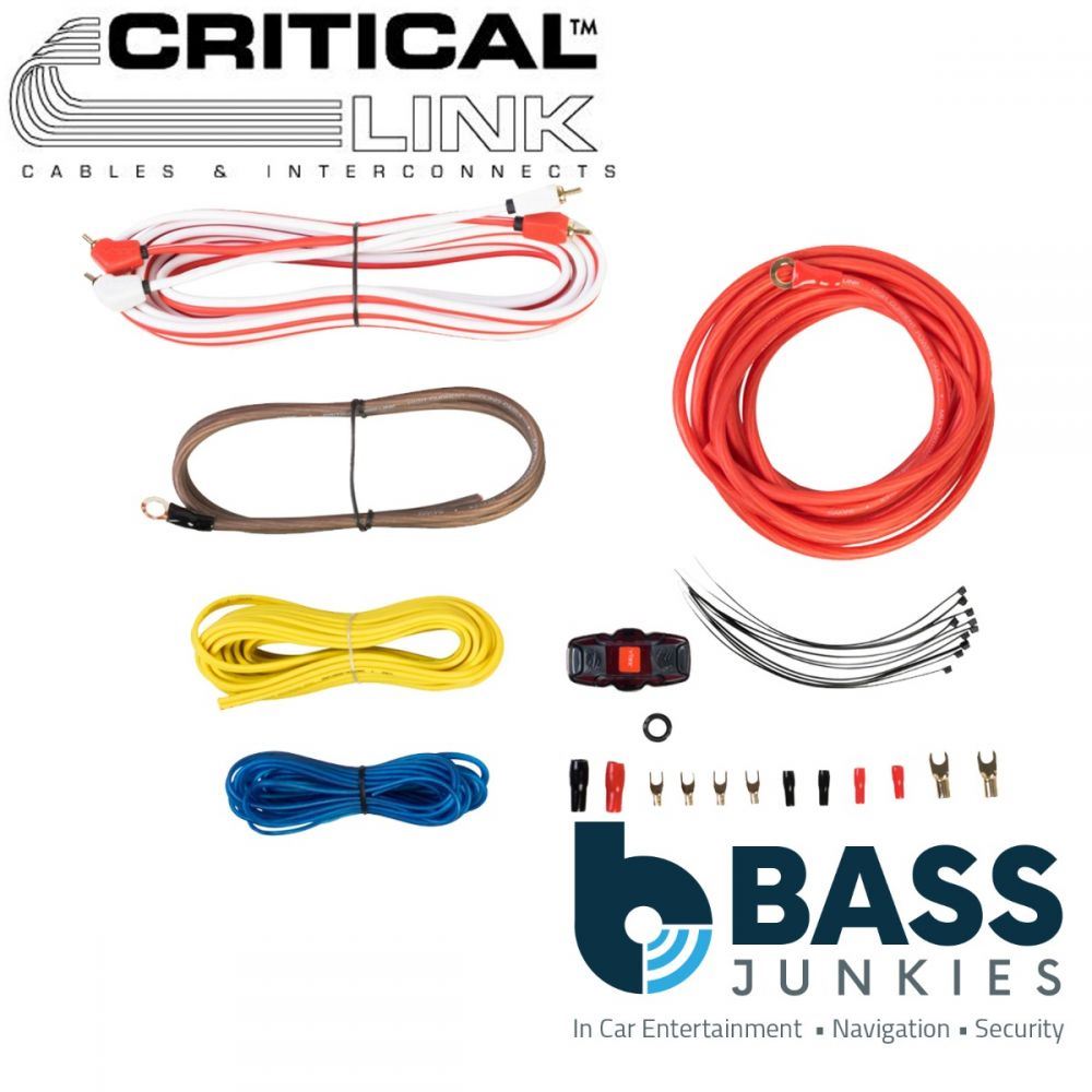 Vibe Critical Link CL8AWKT-V7 - 1500 Watts 8 AWG Advanced Car Amp Amplifier Wiring Kit