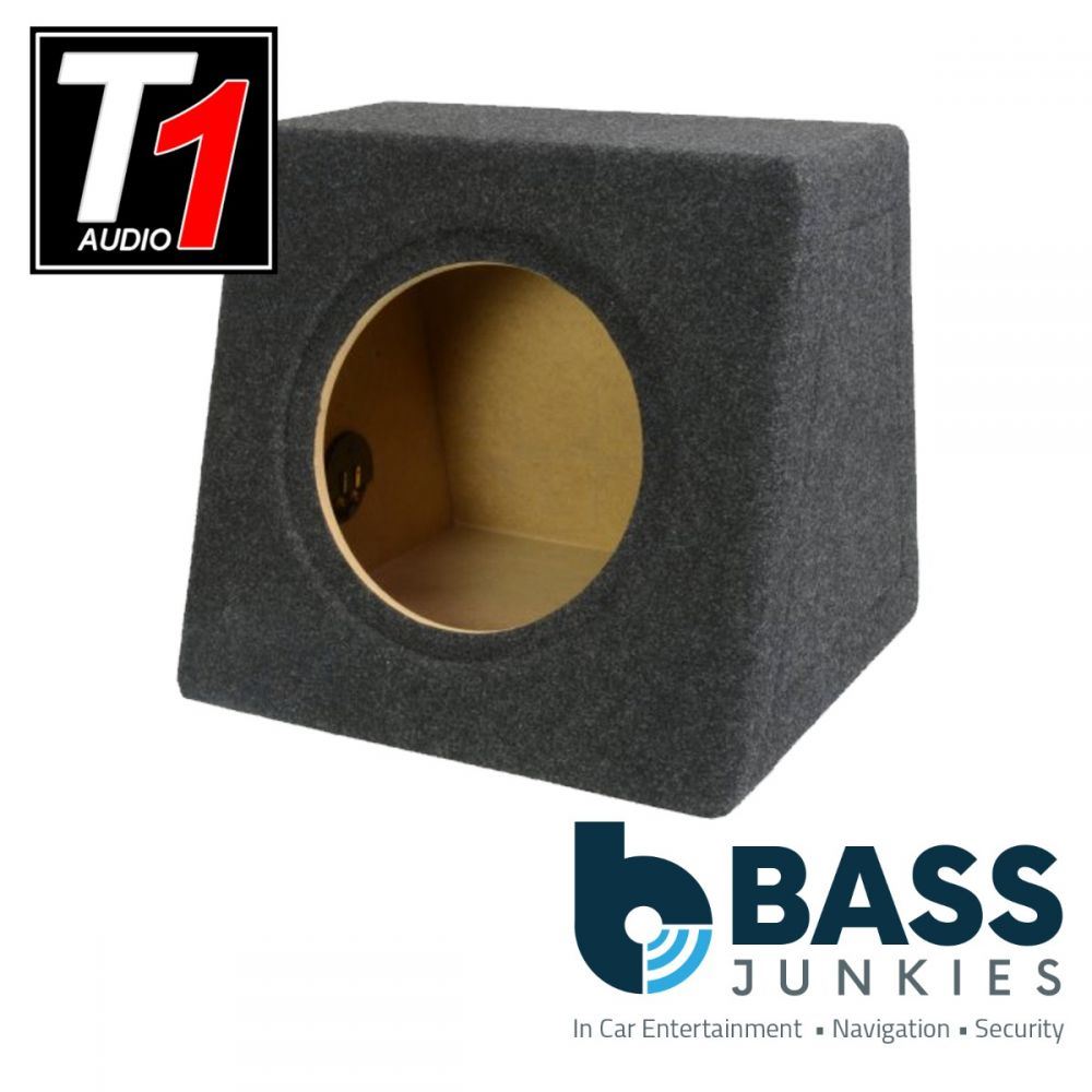 T1 Audio - 10" 25cm 250mm 30 Litres Sealed Enclosure Fully Carpeted MDF Car Sub Subwoofer Bass Box