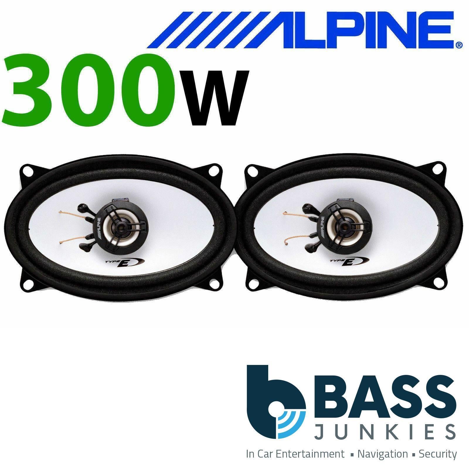 ALPINE PORSCHE 911 4x6" 2 way 300 Watts Car Coaxial Front Door Speakers