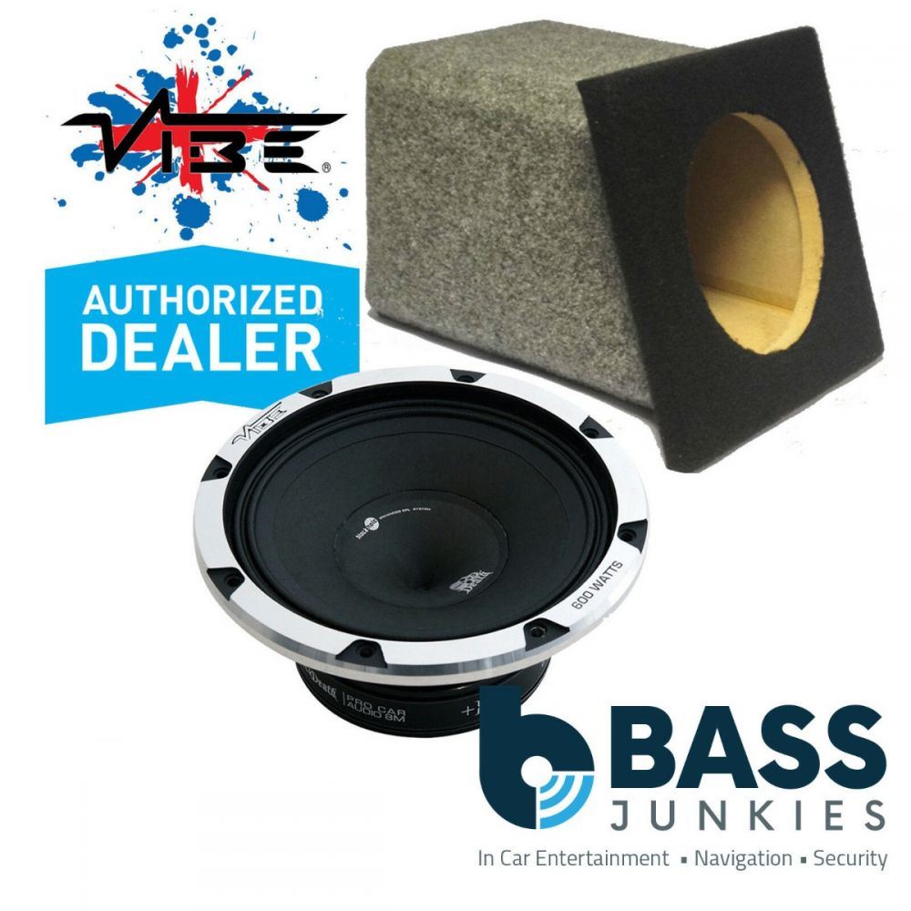 BMW 3 Series Convertible E46 8" Rear Armrest Bass Box & Vibe 600 Watts Car Subwoofer