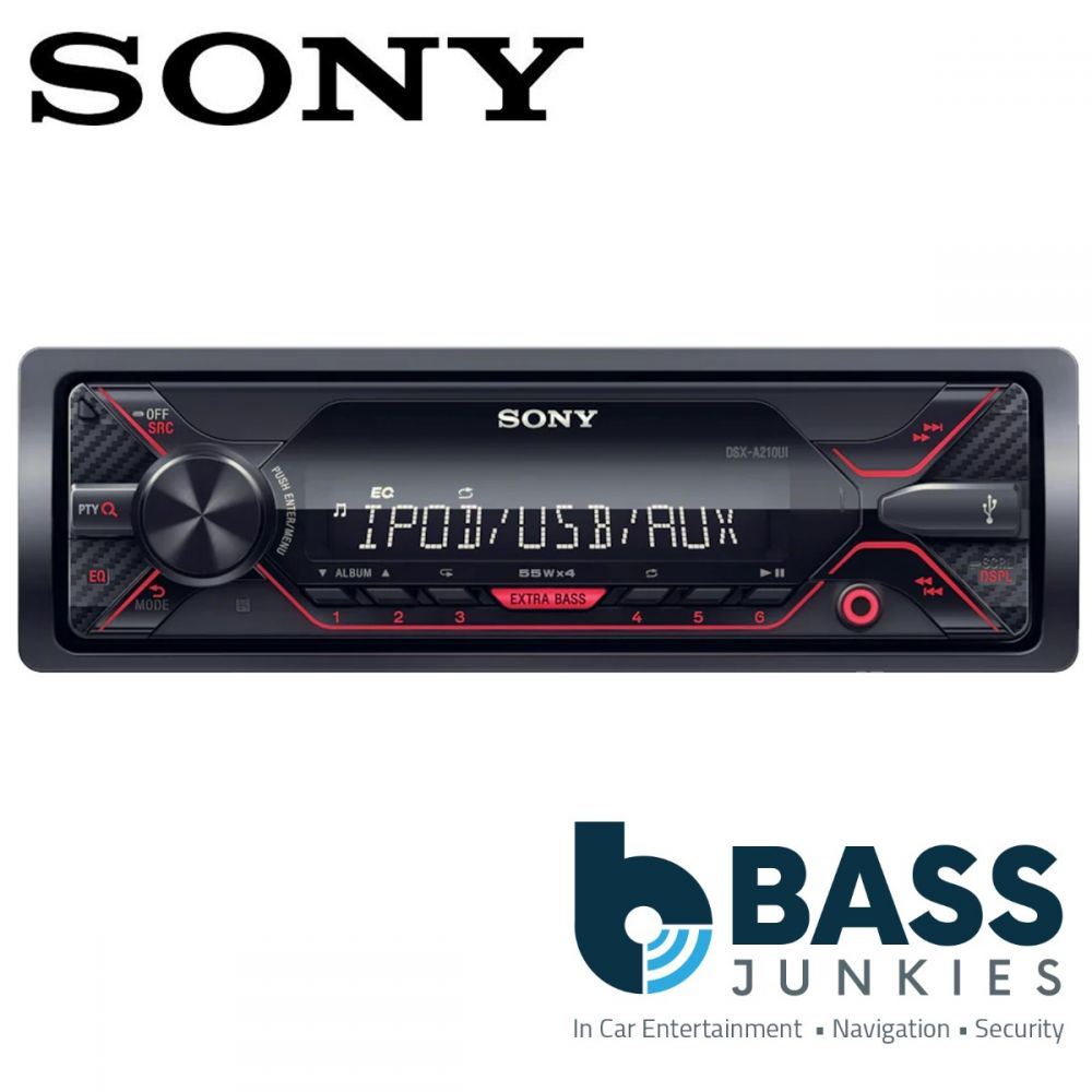 Sony DSX-A210UI Mechless Digital iPod iPhone USB Aux Car Stereo Radio Player