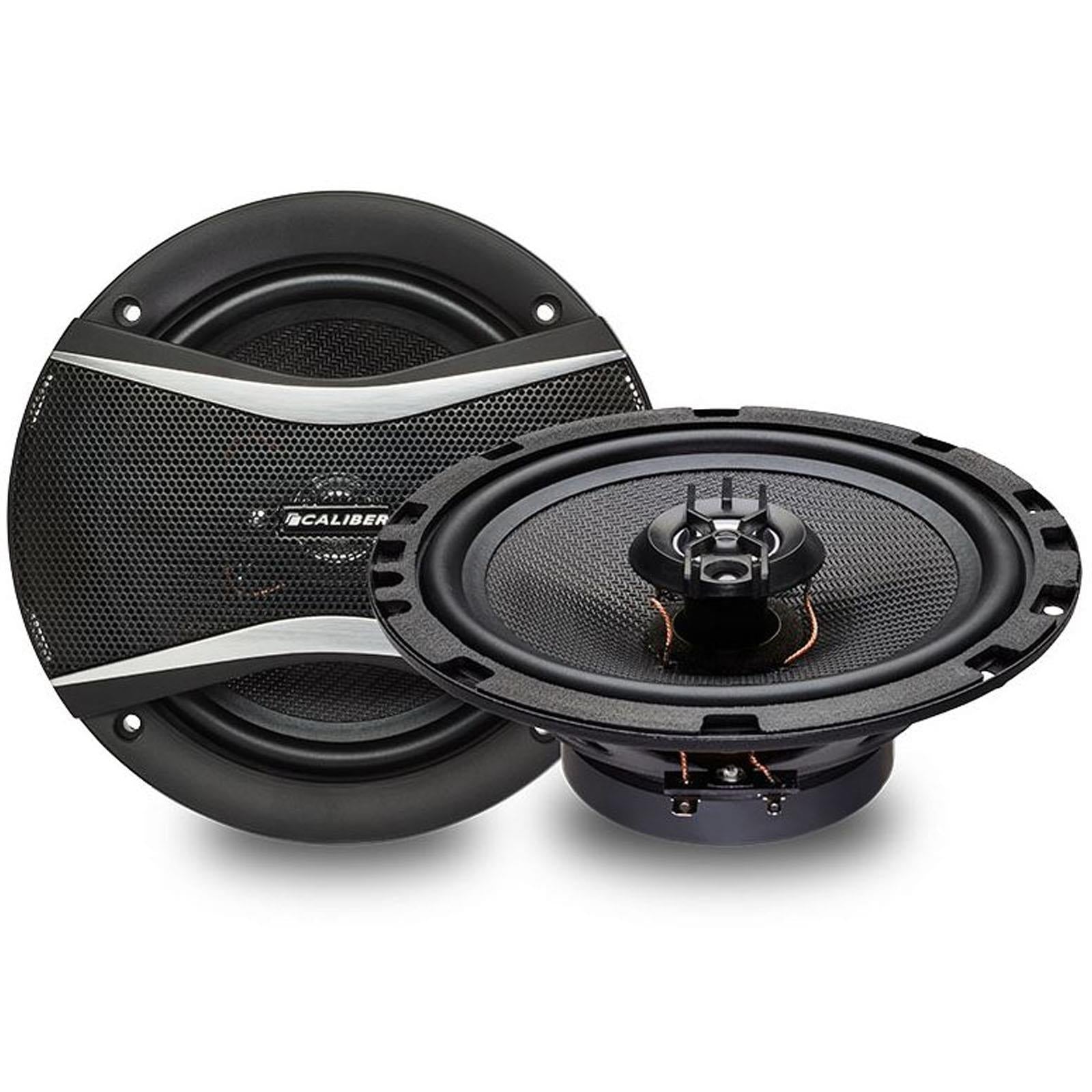 Caliber CDS6G - 6.5" 240 Watts 3-Way Coaxial Car Speakers with Grilles