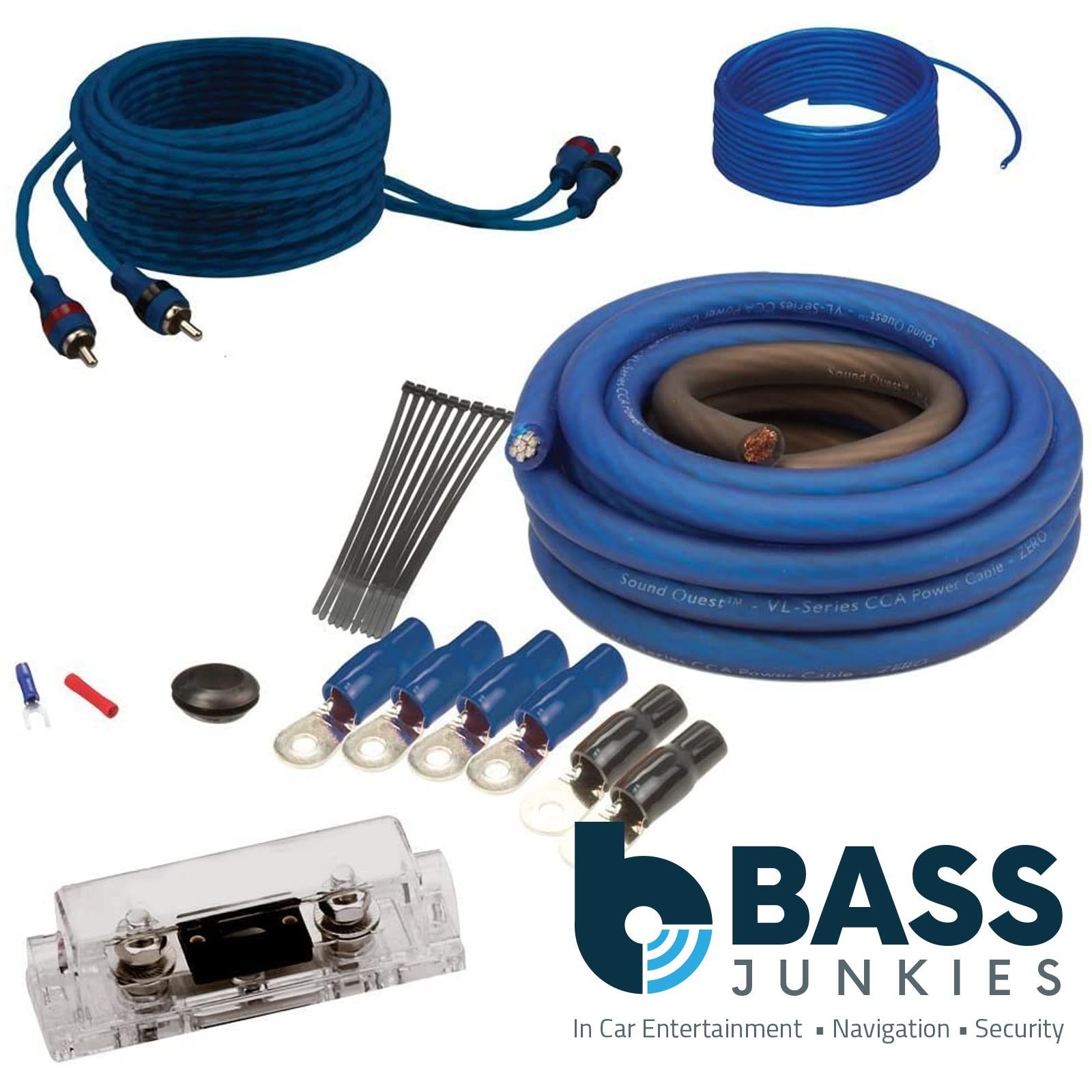 Stinger SSK4ANL 4GA 1000W Complete Car Amplifier Wiring Kit