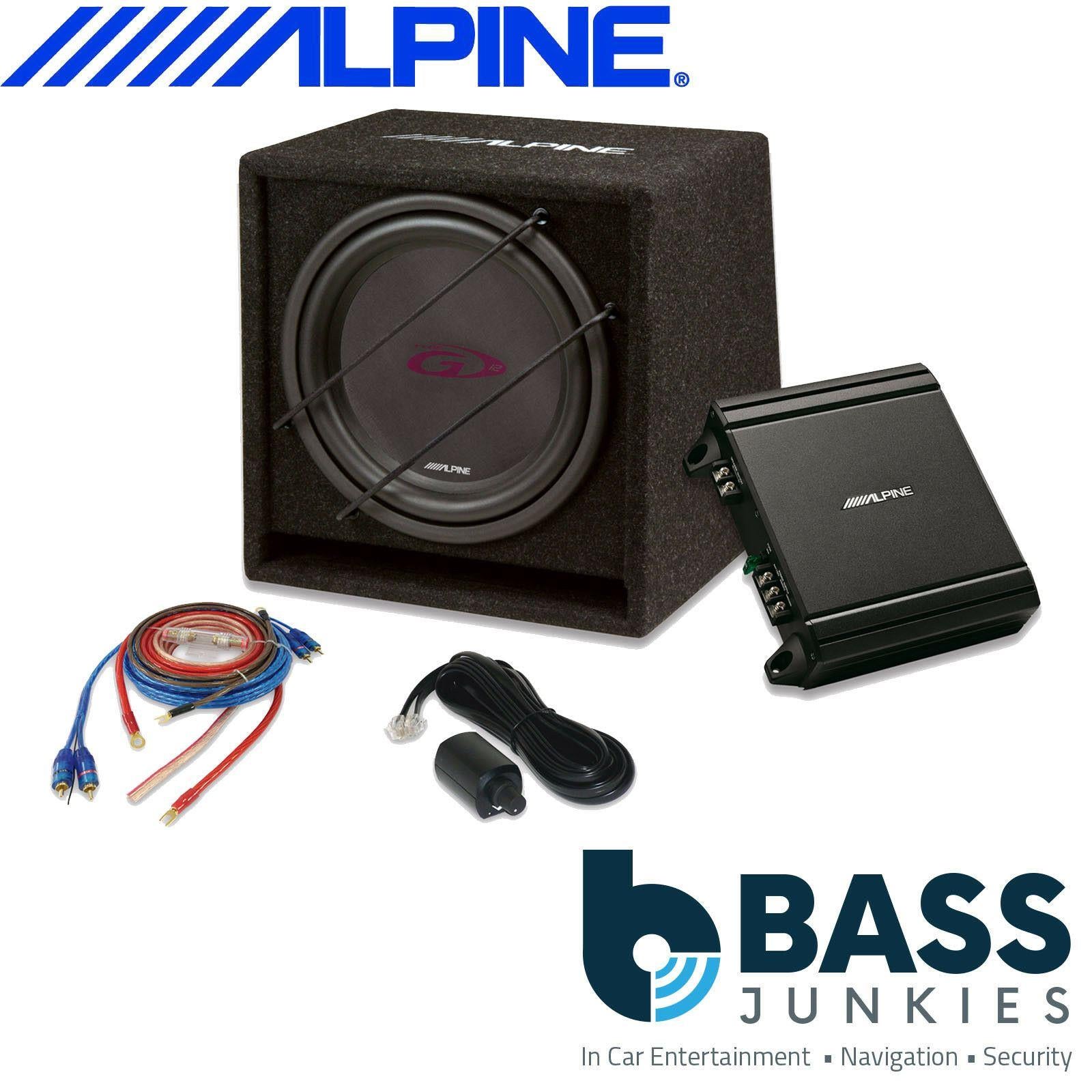 Alpine SBG-30KIT - 12" 800 Watts Car Bass Subwoofer & Mono Car Amp Upgrade Kit