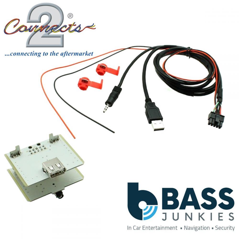 Connects2 CTFIATUSB.2 Fiat 500L Ducato 500X Car Stereo USB Retention Interface Cable Kit