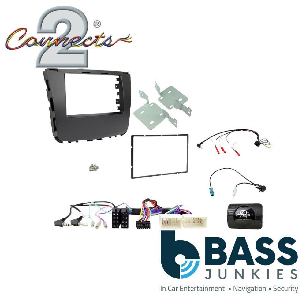 Connects2 CTKSY08 - SSangYong Musso 2018 Onwards Double Din Fascia & Steering Wheel Interface Installation Kit