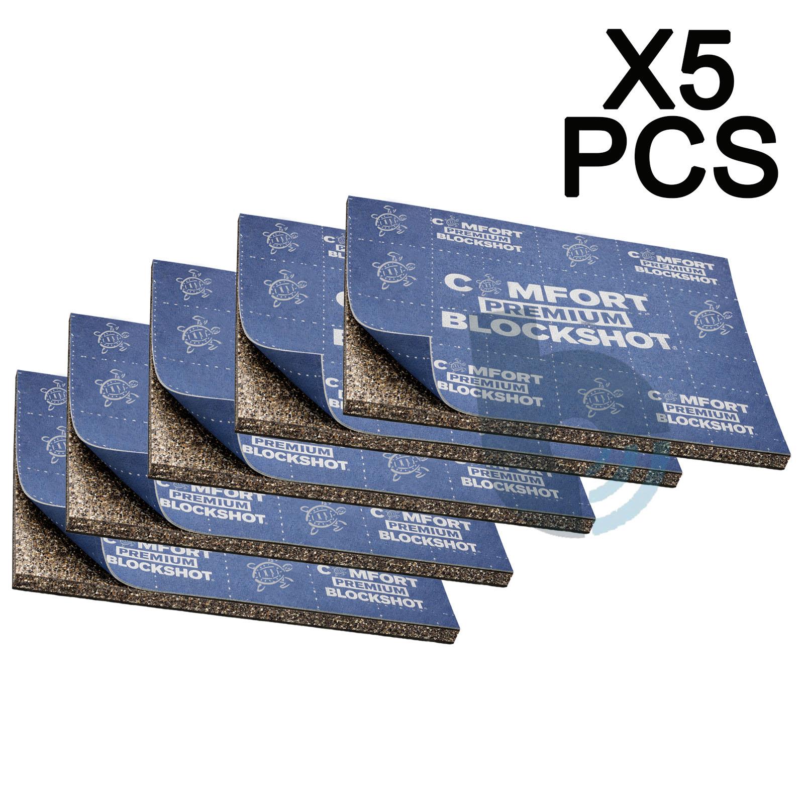 Comfort BLOCKSHOT 8 - 5 Sheets 8mm 500x700mm Sound Isolator Mat Kit