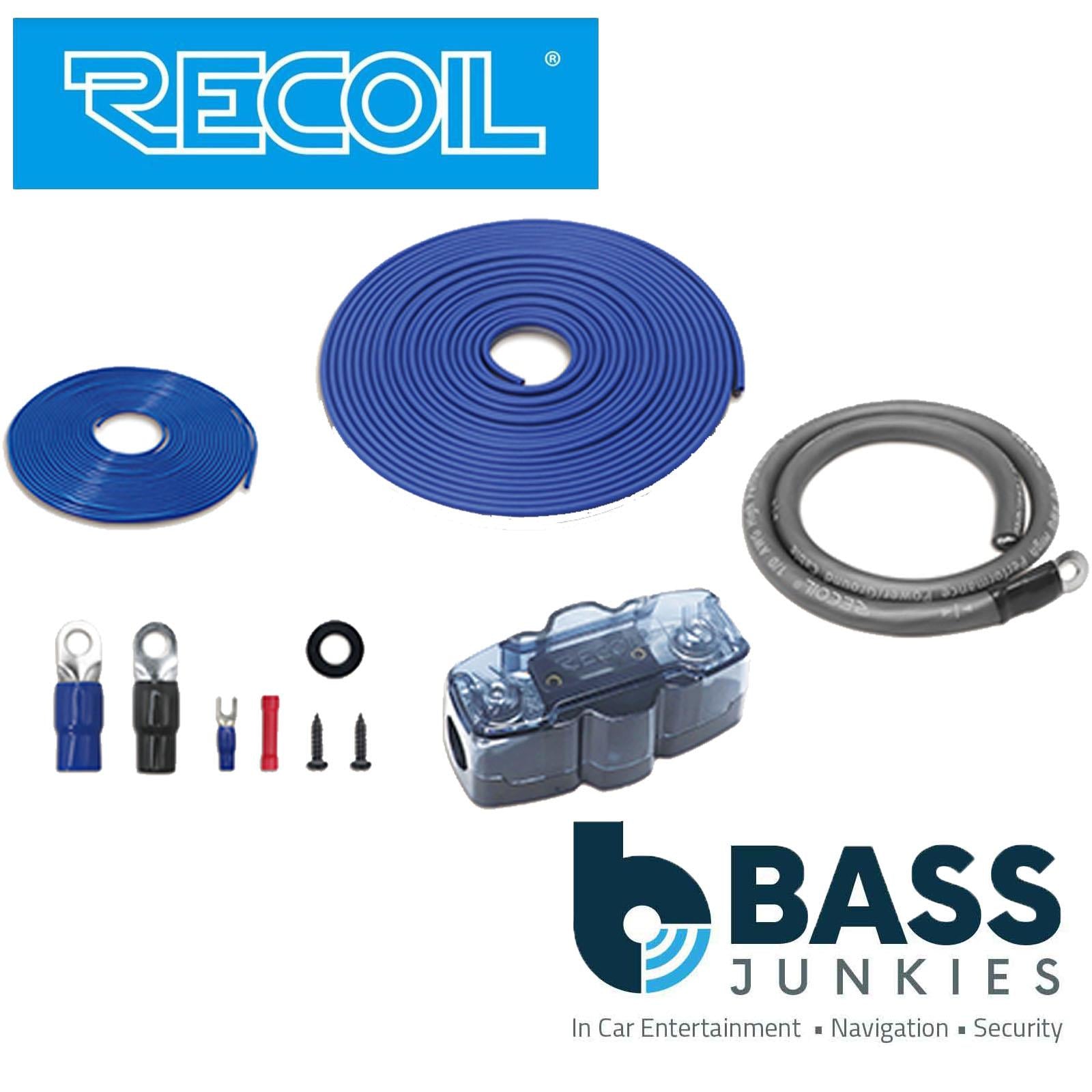 Recoil RCK0 - 0 AWG 2000 Watts Complete Car Subwoofer Amplifier Wiring Kit