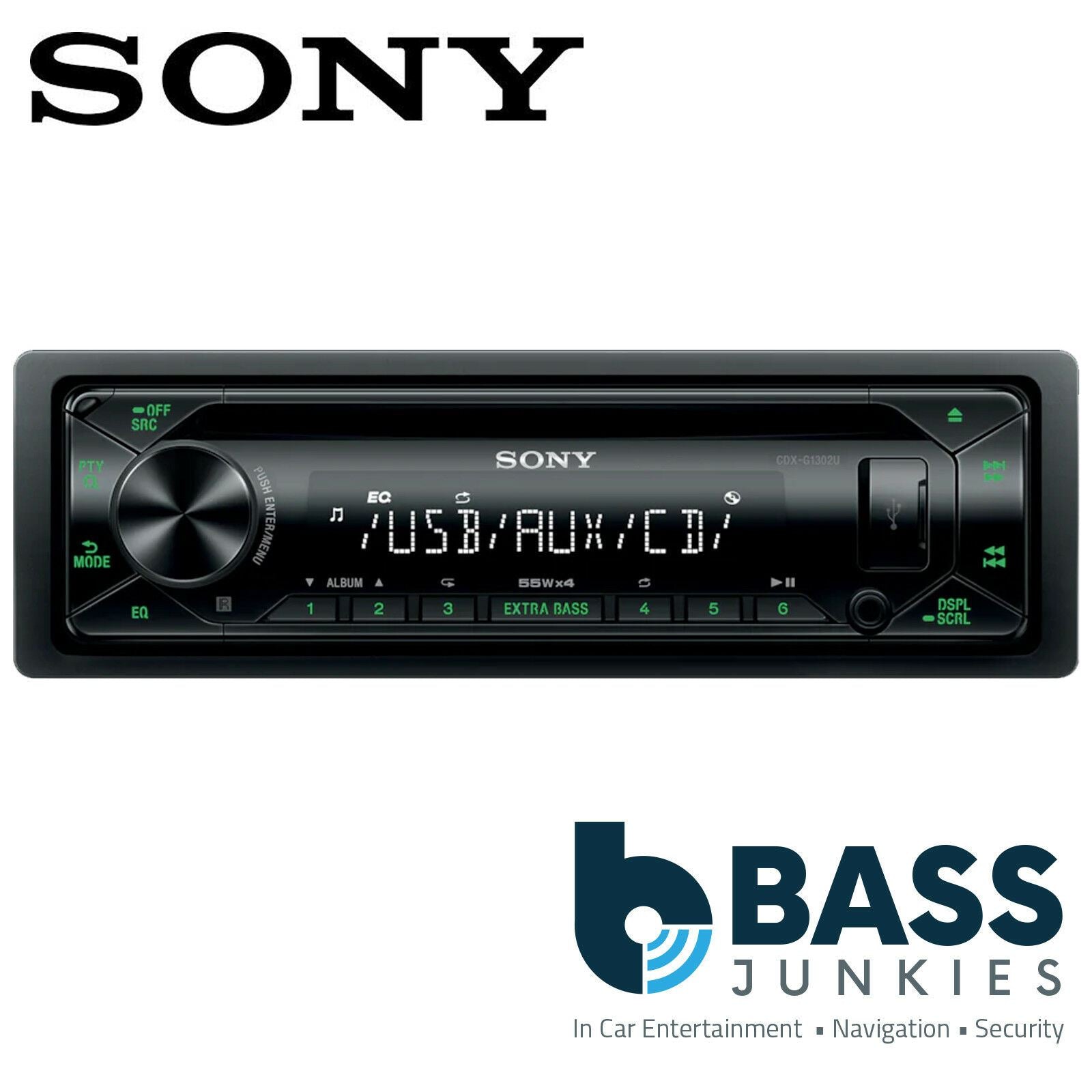 Sony CDX-G1302U - CD MP3 WMA USB AUX Car Stereo Radio Tuner Player