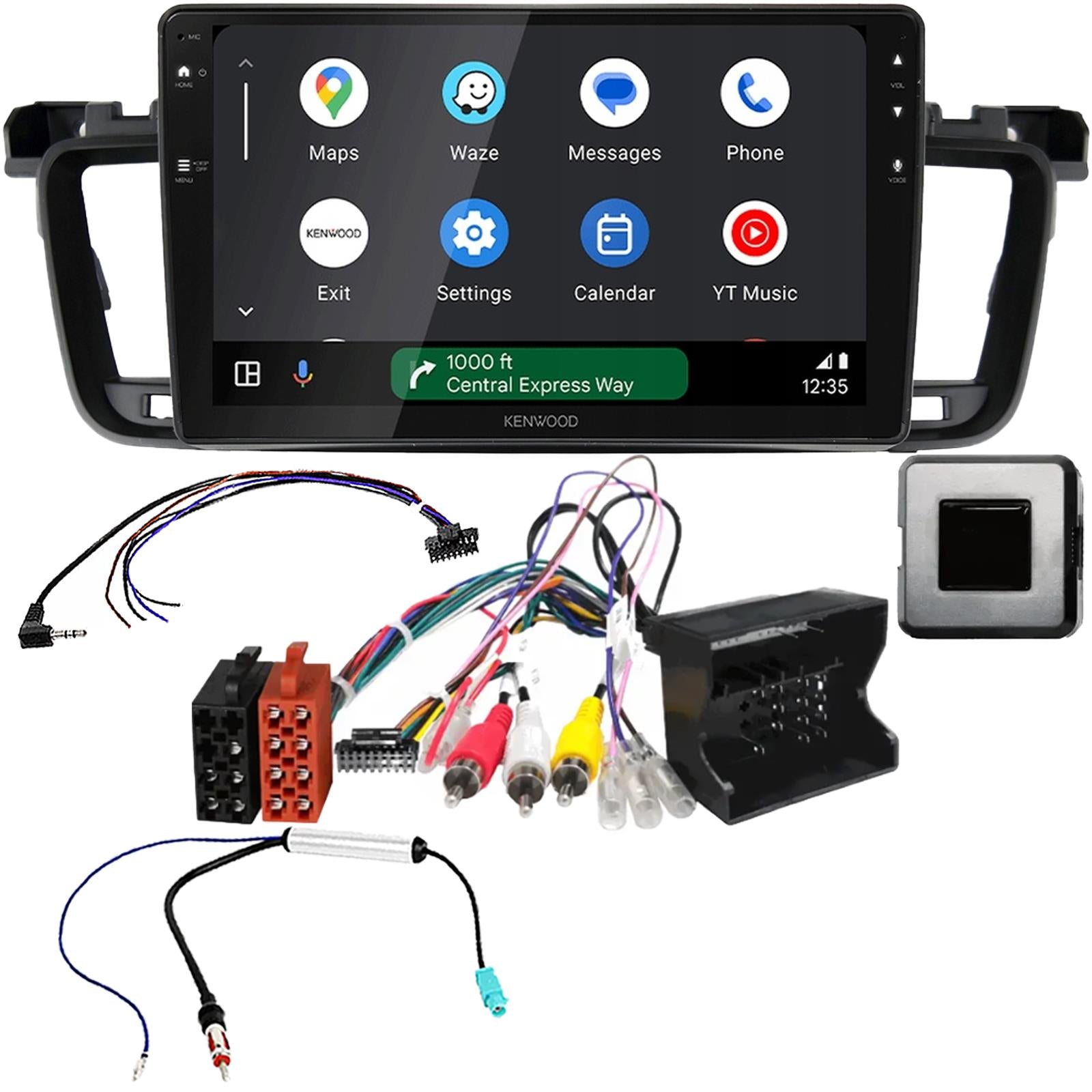Kenwood 9" CarPlay Android Car Stereo Fitting Kit For Peugeot 508 2011- 2017