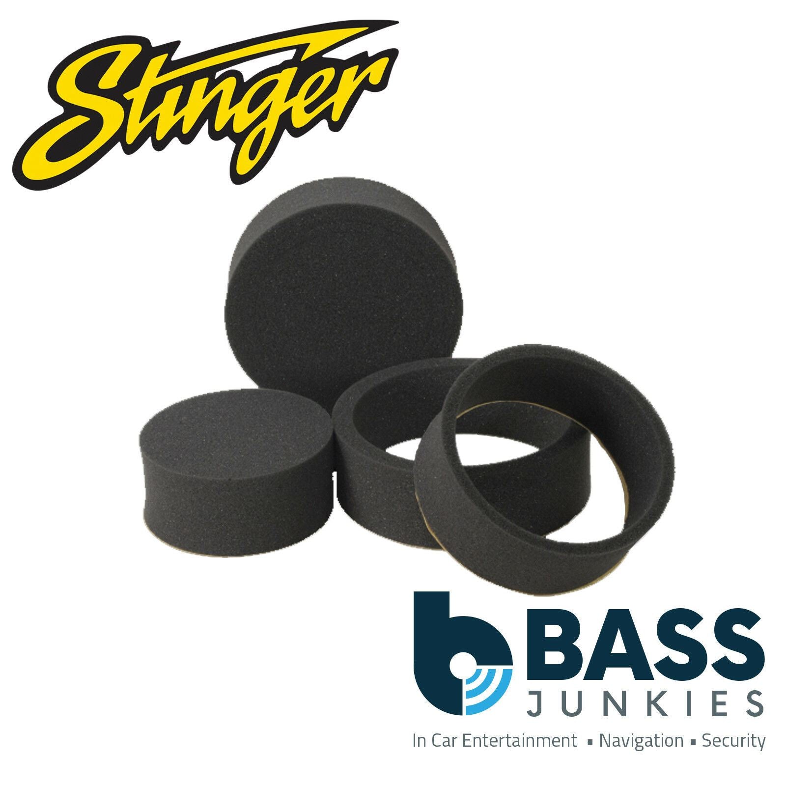 Stinger Roadkill RKFR5 Fast Rings 5" 5.25" Speaker Foam Sound Absorber Kit