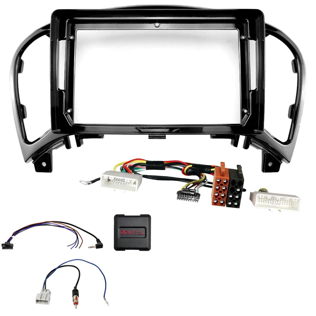 For Nissan Juke 2011 - 2016 9" Android Fascia & Steering Control Fitting Kit