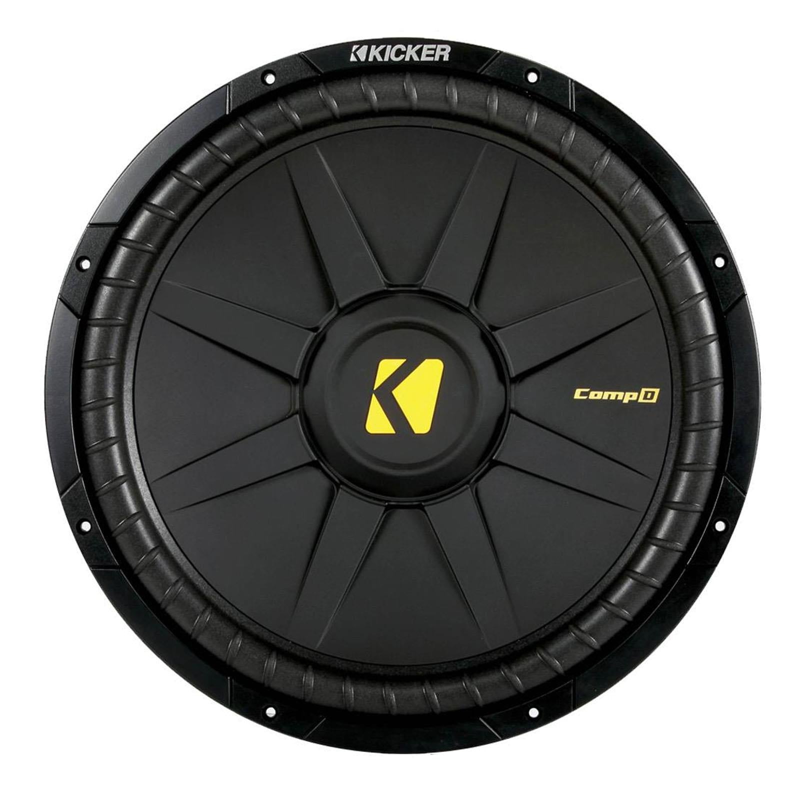 Kicker CWD154 - CompC 15" 600 Watts 4 Ohm Dual Voice Coil DVC Car Subwoofer
