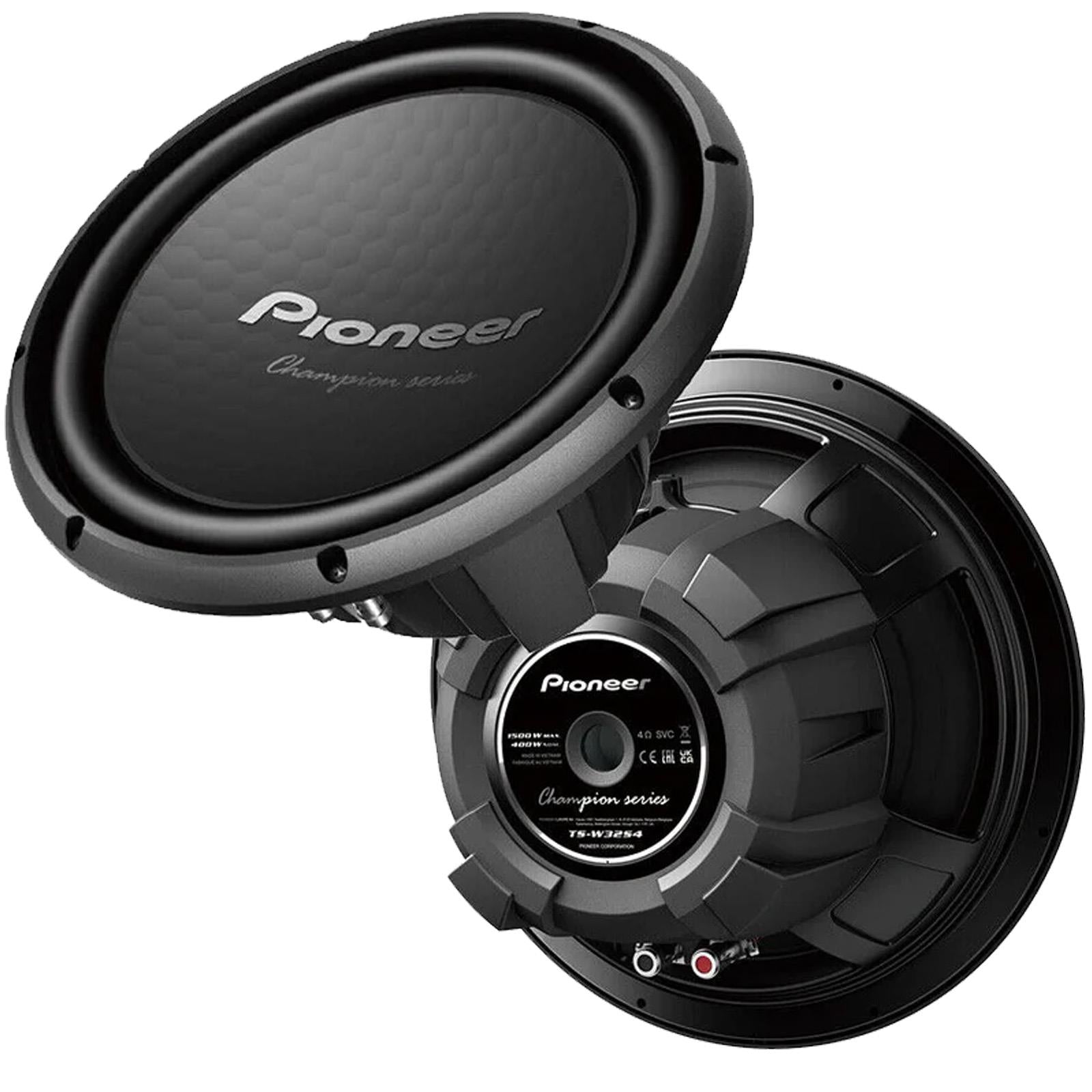 Pioneer TS-W32S4 - 12" 1500 Watts Champion Series 4 Ohm Car Sub Subwoofer