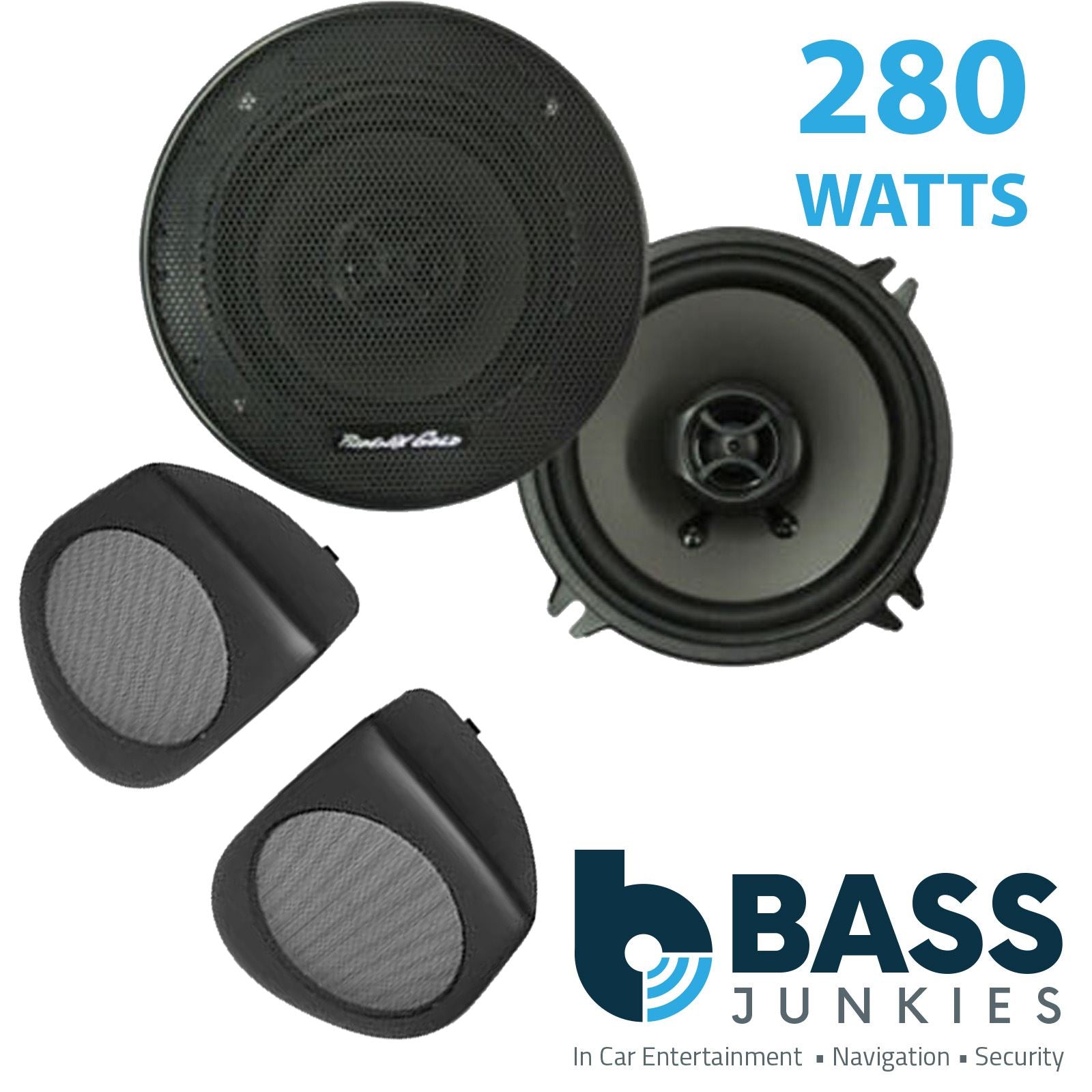 Phoenix Gold Z5CX 2-Way 130mm/13cm/5.25" Coaxial Speakers (Per Pair 280 Watts) Fits Volvo S40 1996-00 | V40 94-04