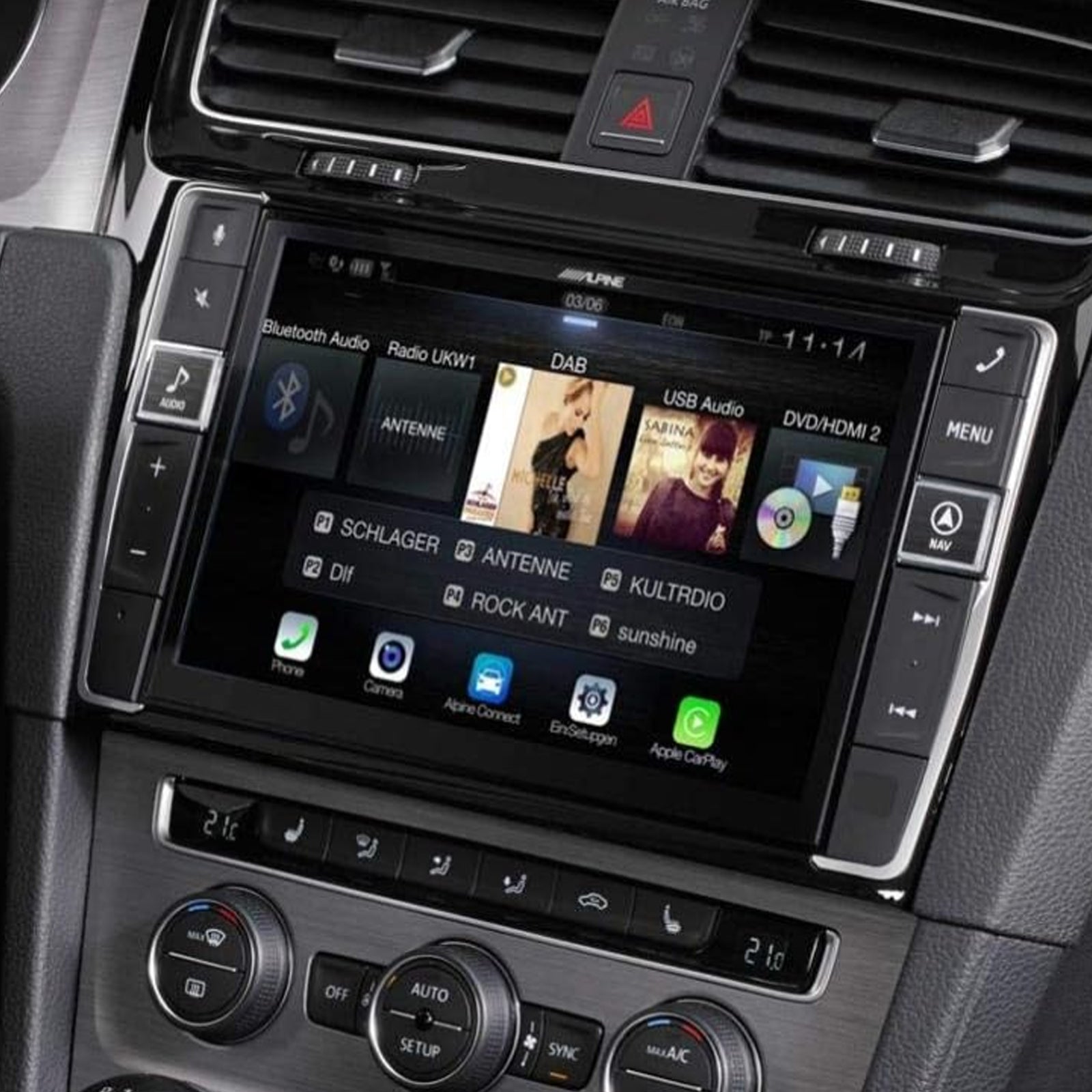 Alpine i902D-G7 Volkswagen Golf MK7 9” DAB Bluetooth CarPlay Android Spotify Mechless Car Stereo