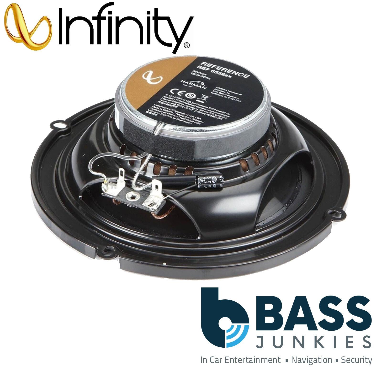 Infinity By Harman REF6532EX - 165 Watt 6.5" 17cm 2 Way Car Door Speakers Pair
