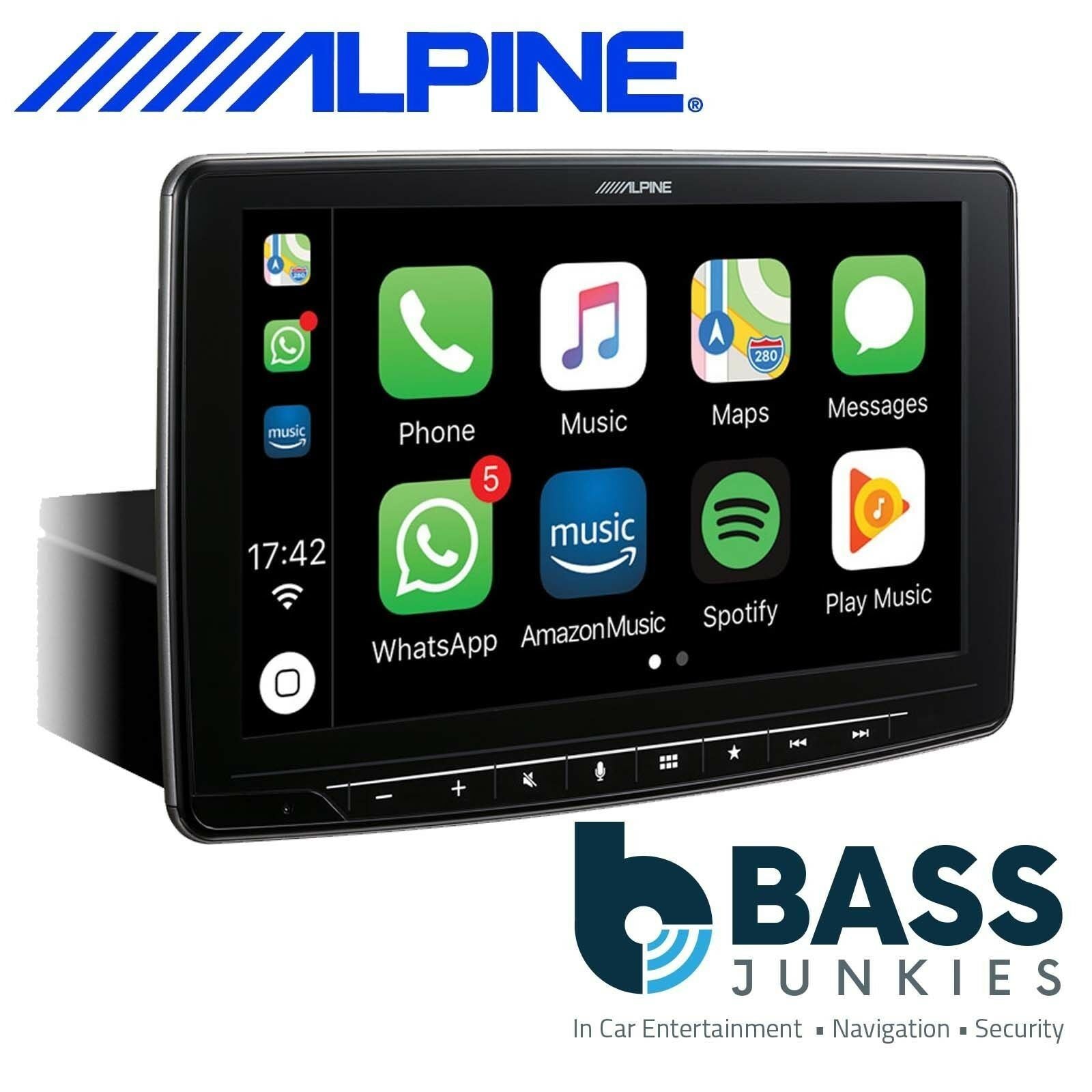 Alpine INE-F904D - Halo 9" DAB Bluetooth Sat Nav CarPlay Android Mechless iPhone Stereo Screen