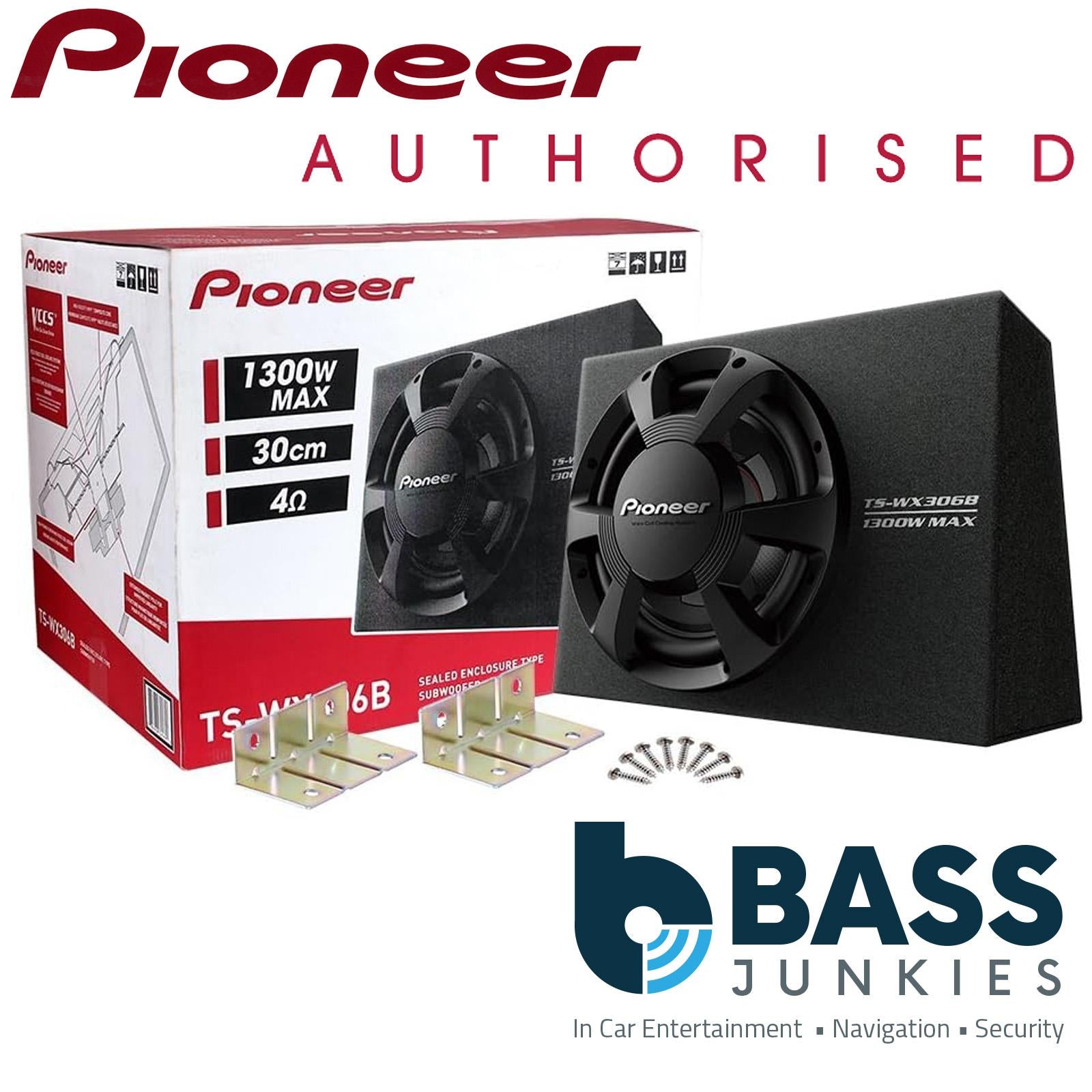 Pioneer TS-WX306B 30cm Pre-Loaded in 1300 Watts Sealed Enclosure