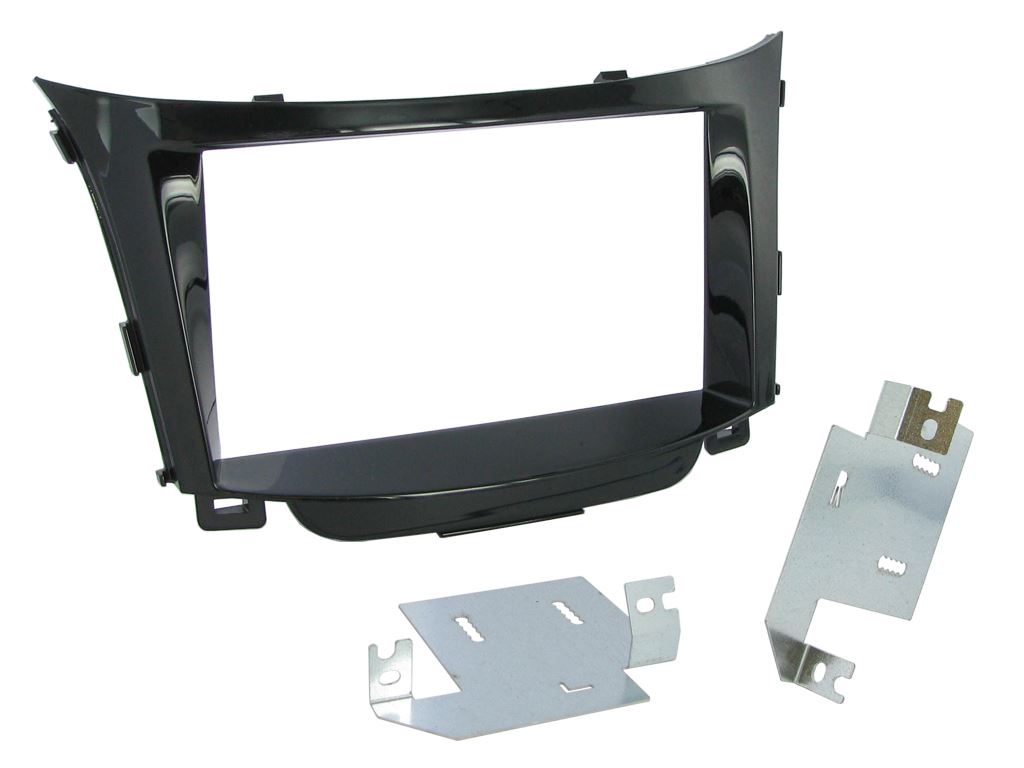 Grundig 6.8" Apple Android Double Din Stereo Fitting Kit + Steering Wheel Stalk Controls to fit Hyundai i30 2012-17