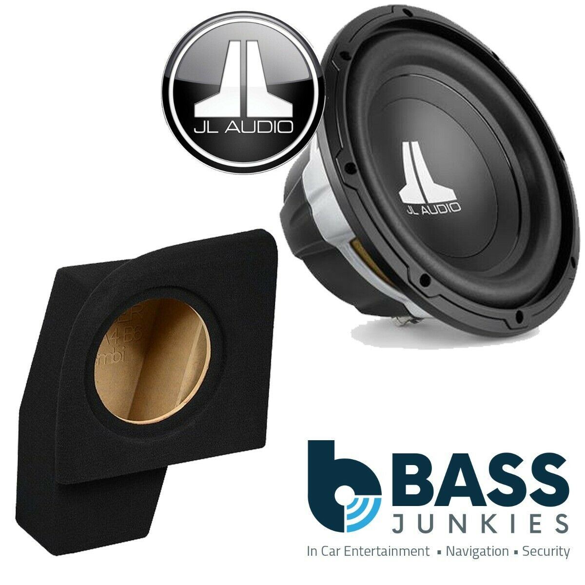 Audi A4 B6 2000-2006 JL Audio 10W0V3-4 - 10" 300 Watts Car Subwoofer Custom Bass Box Kit