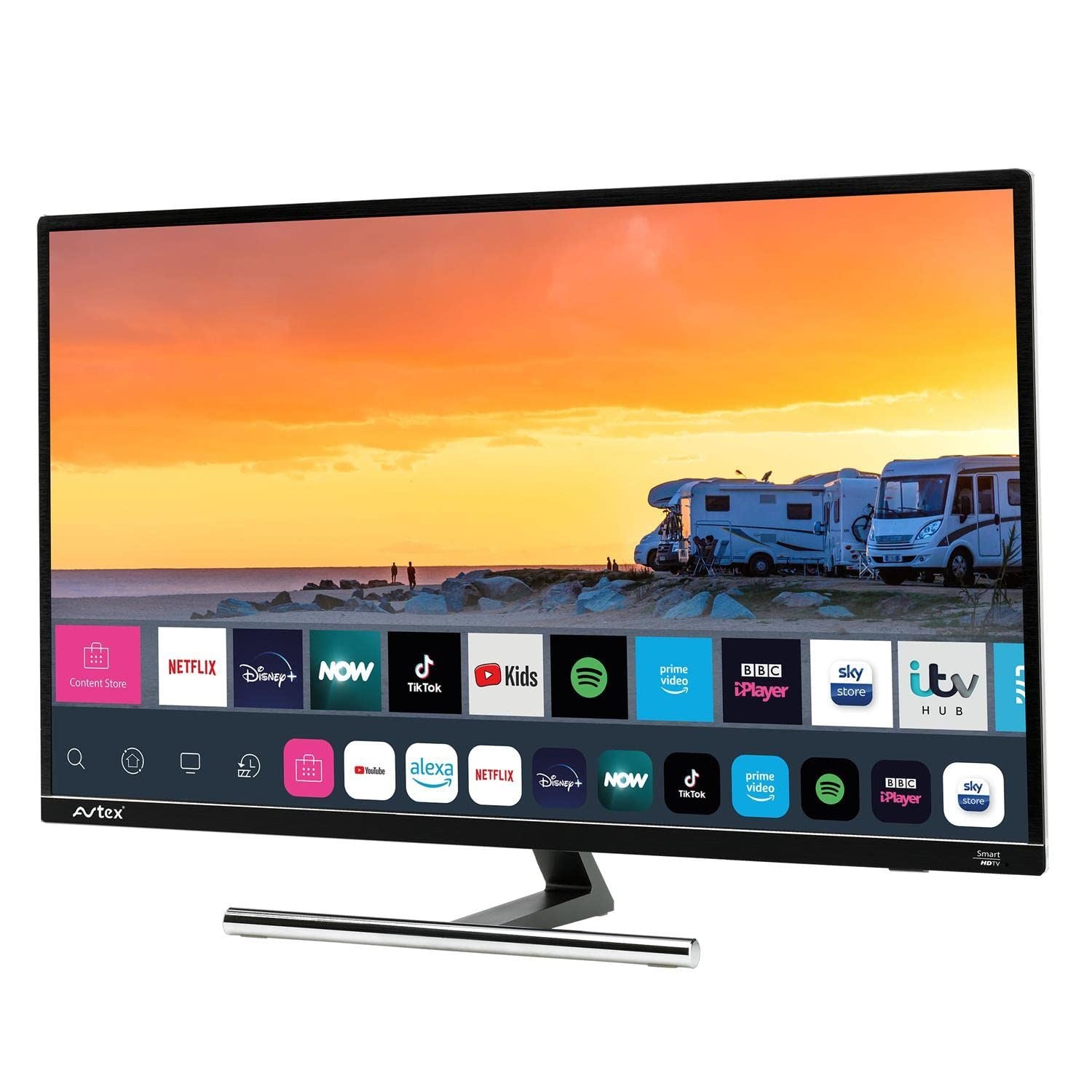 Avtex W320TS 32" (32inch) [DC 12v/24v] 240v AC Wi-Fi | Internet | Full HD | HD Freesat Decoder | Smart TV | DVB-T | DVB-S | Amazon Prime|Disney+|iPlayer|Netflix|Now TV|YouTube Full 1080p