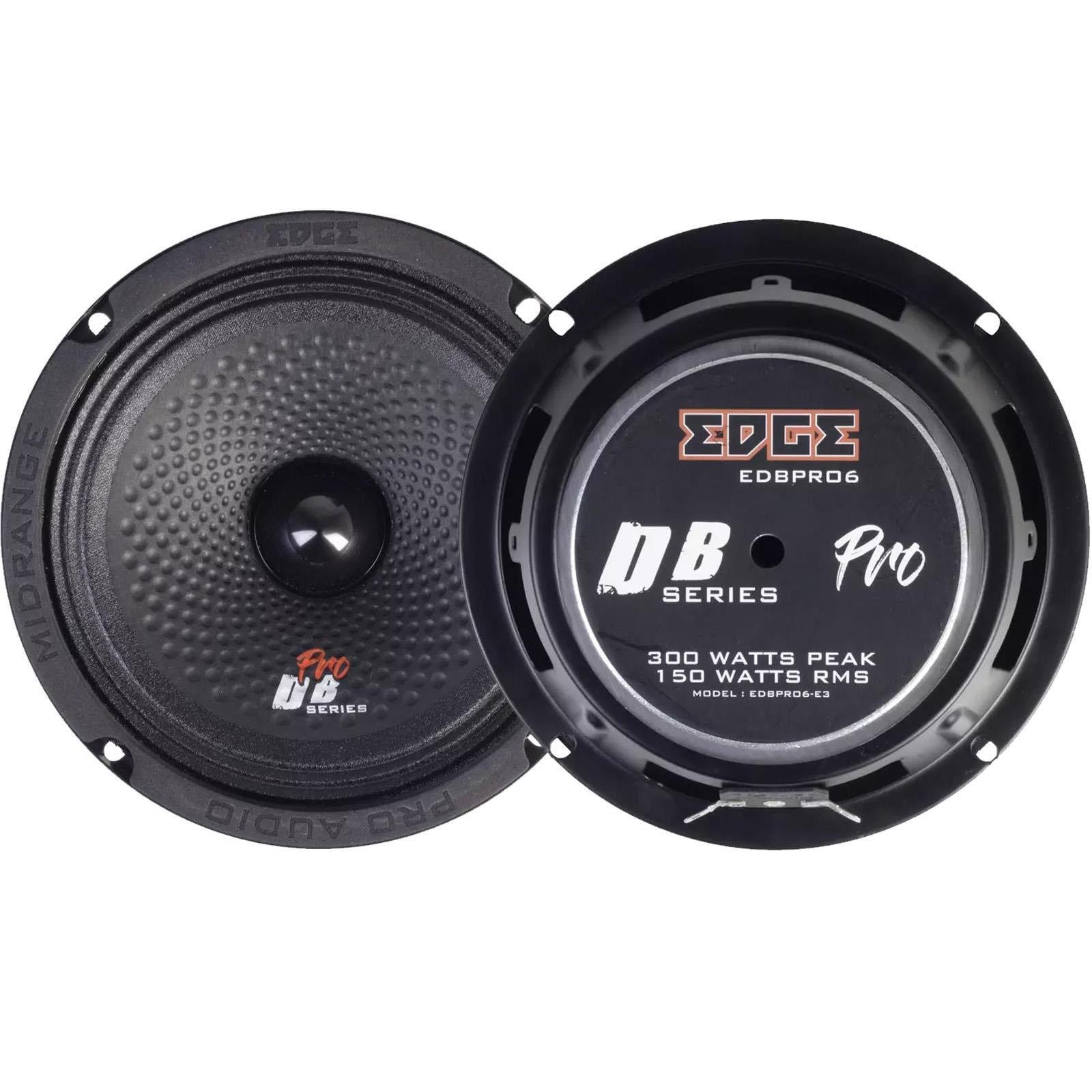 EDGE EDBPRO6-E3 Pro Audio Car Midwoofer Speaker 6.5" 600 Watts Max Pair