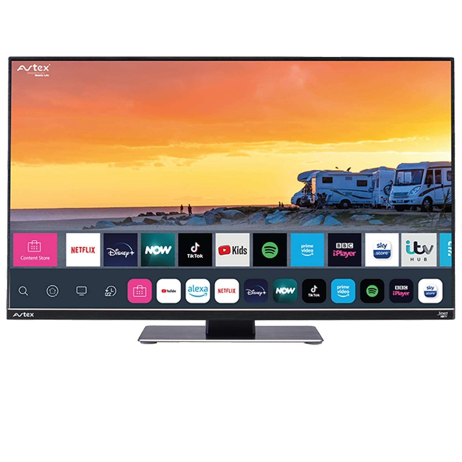 Avtex W249TS 24" (24inch) [DC 12v/24v] 240v AC Wi-Fi | Internet | Full HD | HD Freesat Decoder | Smart TV | DVB-T | DVB-S | Amazon Prime|Disney+|iPlayer|Netflix|Now TV|YouTube Full 1080p
