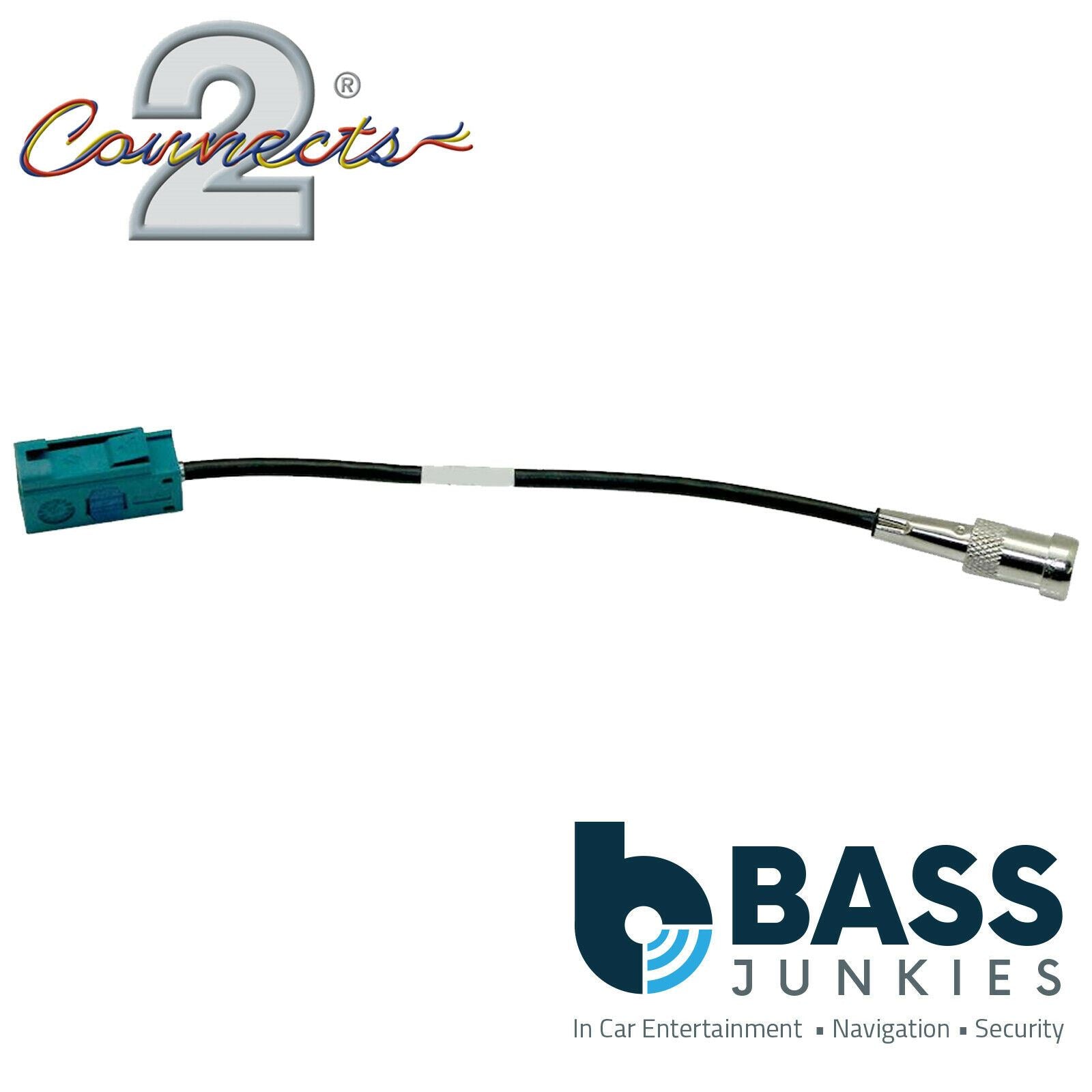 Connects2 CT27AA161 - Female Fakra- Female ISO 15cm Car Antenna Adaptor Lead