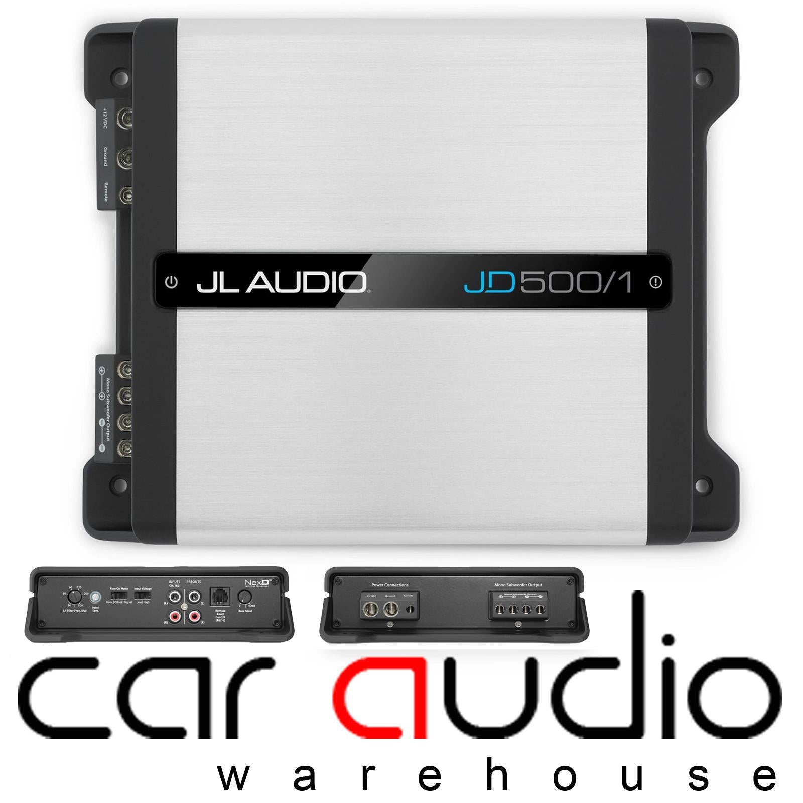 JL Audio JD-500.1 JD500/1 Class D Monoblock 500 Watts RMS Car Amp Amplifier
