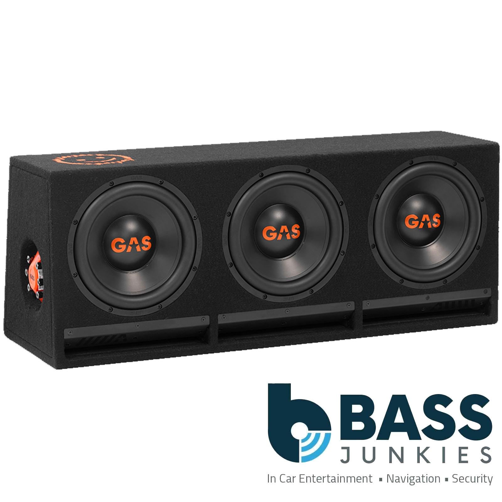 Gas MAD B2-310V - 1800 Watts 10 Inch 25cm Triple Vented Enclosure Car Subwoofer