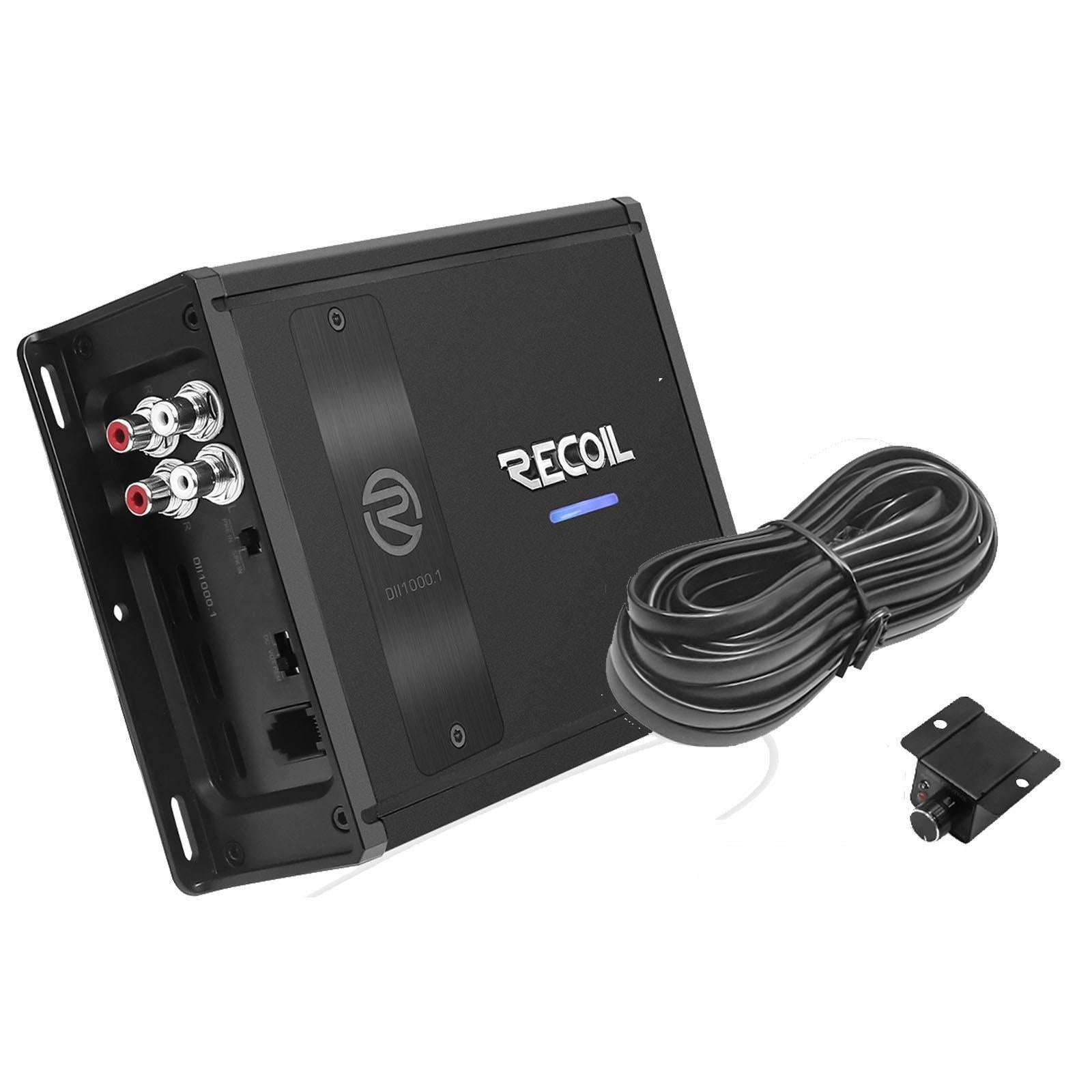 Recoil DII1000.1- 2000 Watts 2-4 Ohm Stable Class D Mono Car Audio Amp Amplifier