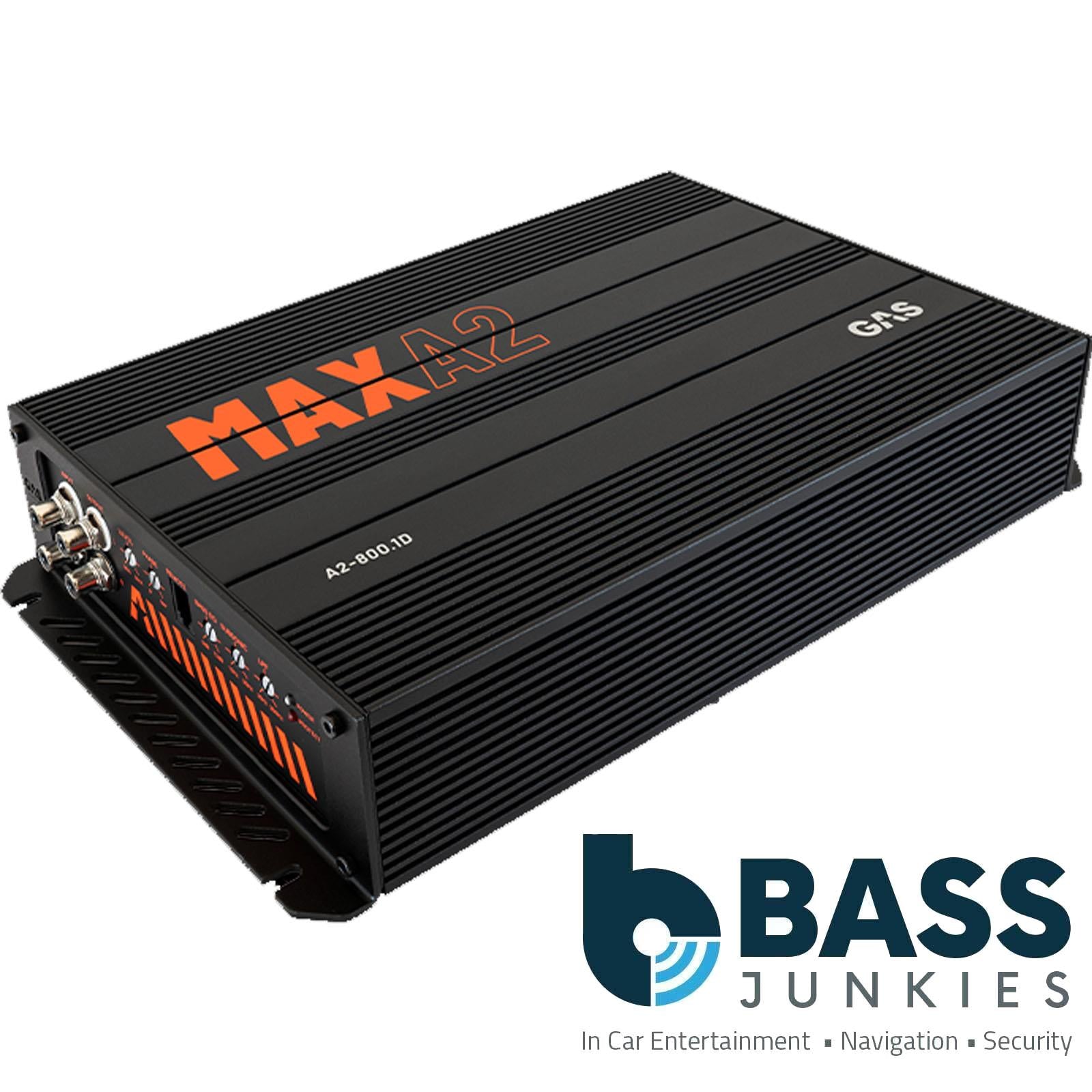 GAS MAX A2-800.1DL - Max Series 800 Watts Max Bass Mono Car Amp Amplifier