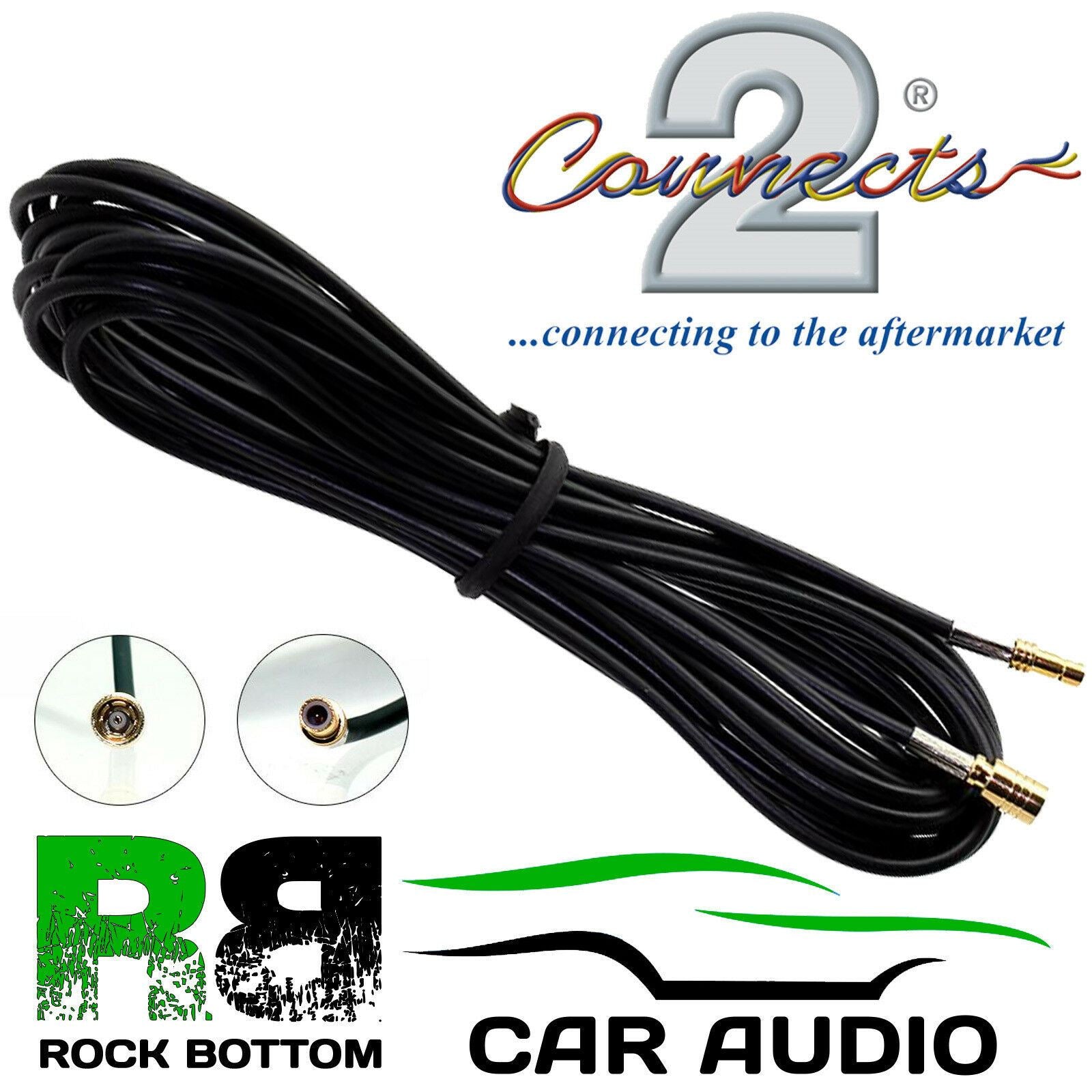 Connects2 CT27AA129 - DAB 5 Meter Extension SMB Female to SMB Male Car Stereo Aerial Adaptor