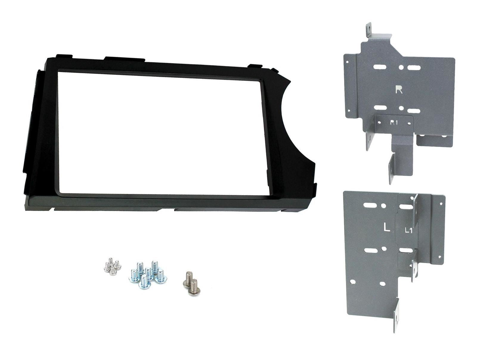 Connects 2 CTKSY01 - SSangYong Korando-Sport 2012 Onwards Double Din Fascia & Steering Wheel Interface Installation Kit