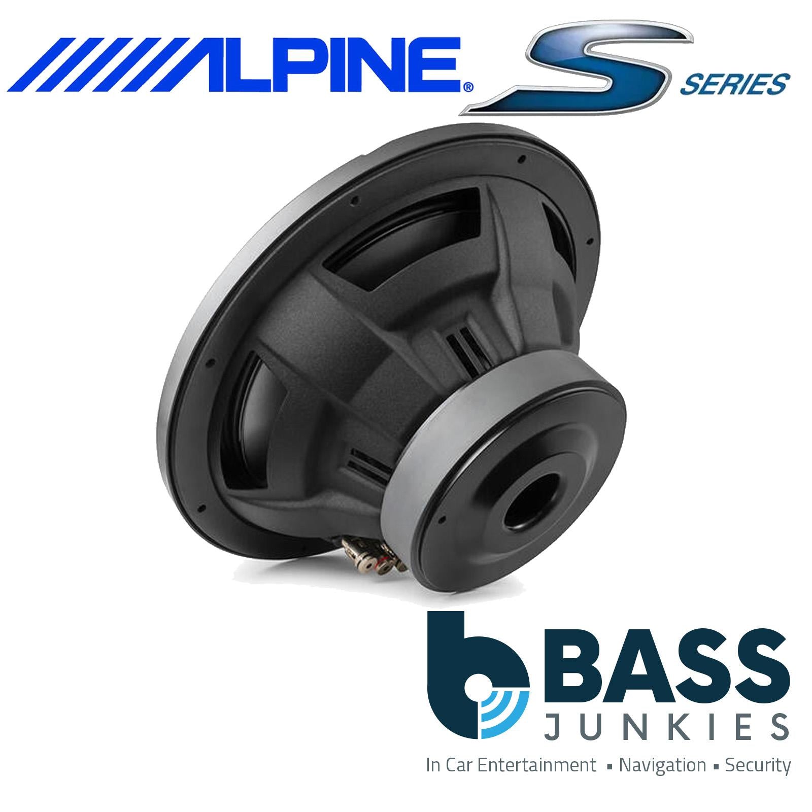 Alpine S2-W10D4 - 10” 25cm 1800 Watts Dual 4 Ohm Car Subwoofer Bass Sub Driver