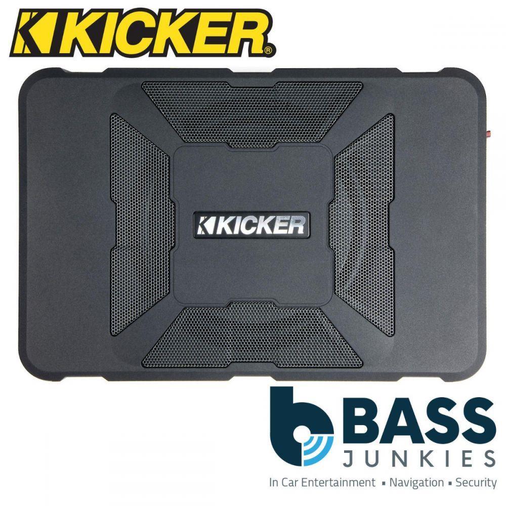 Kicker 11HS8 - 150W 8" Hideaway Compact Powered Car Subwoofer Under Seat Enclosure