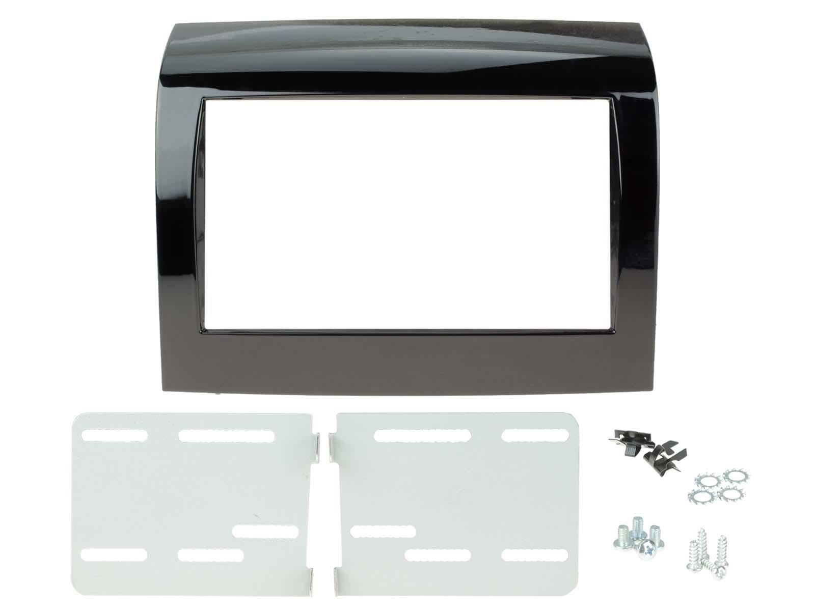 Double Din Stereo Fitting Kit + Steering Wheel Stalk Controls to fit Peugeot Boxer 2014-